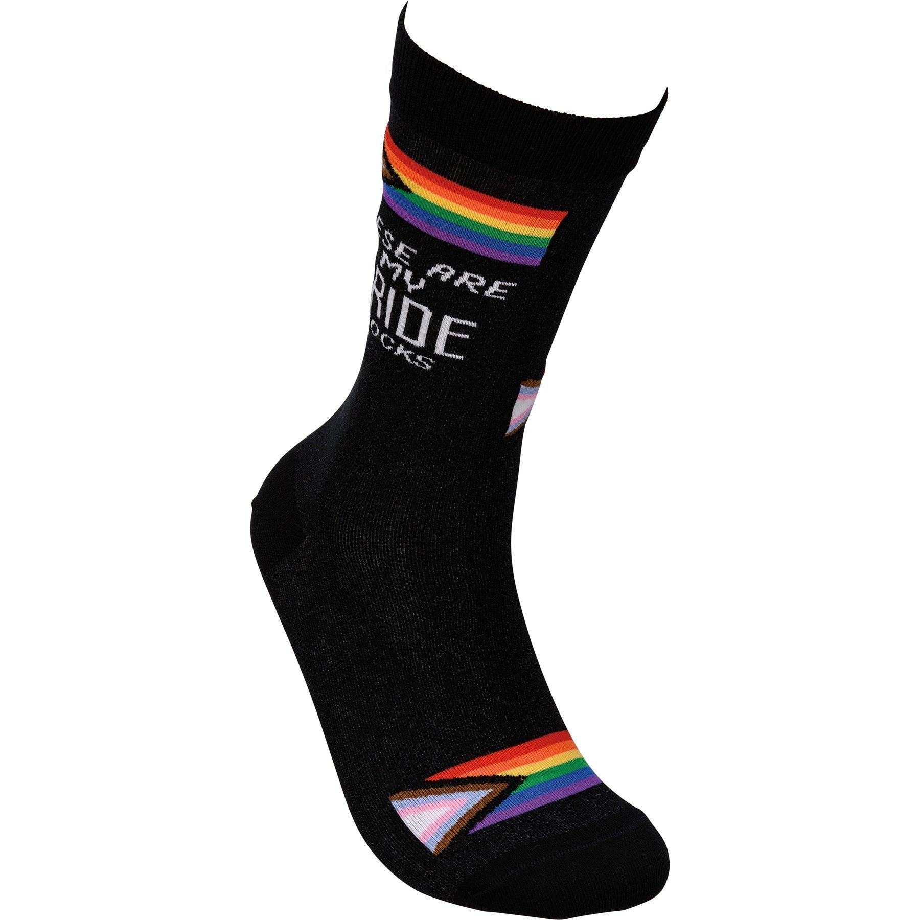 These Are My Pride Socks | LGBTQ+ Rainbow and Black