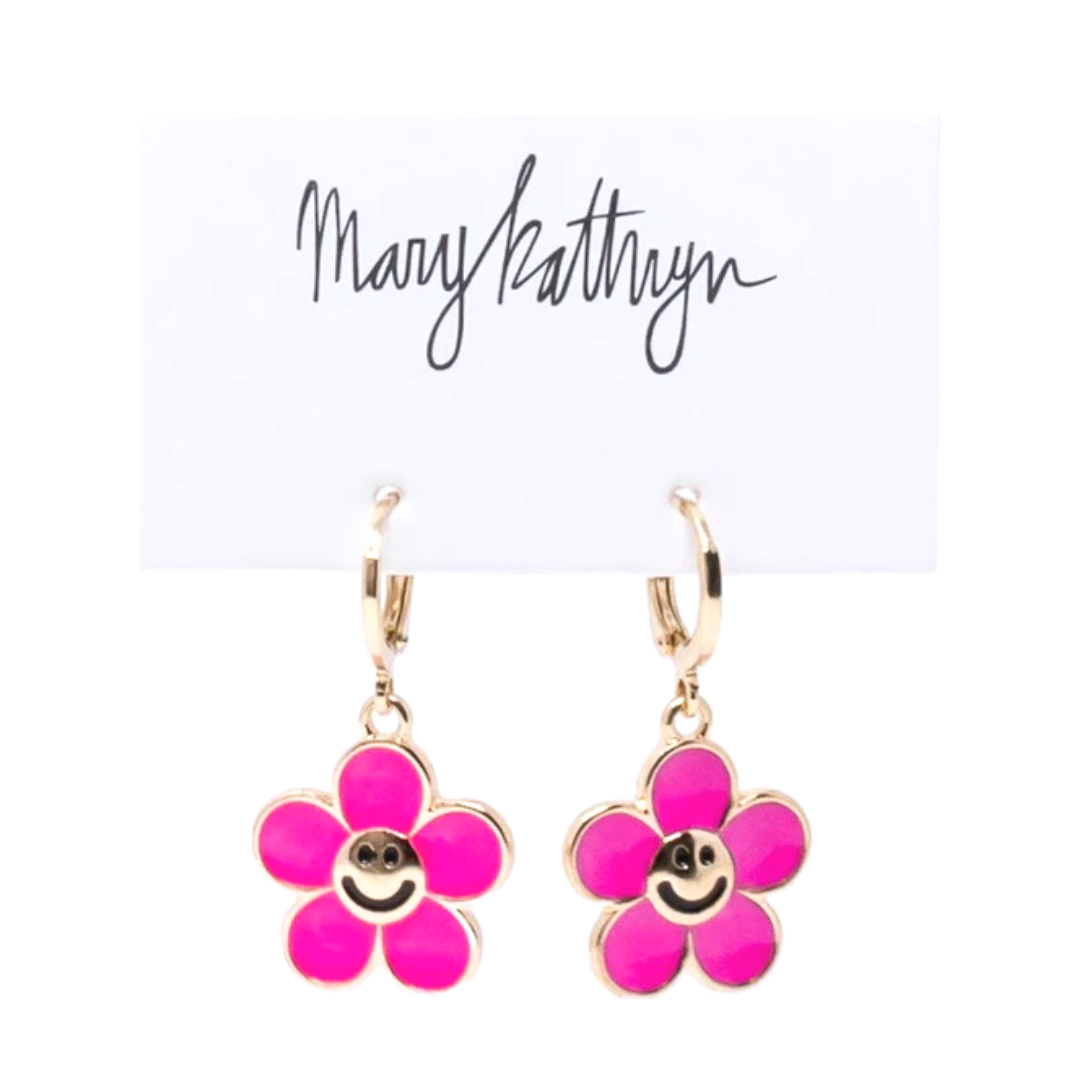Flower Smiley Face Huggies