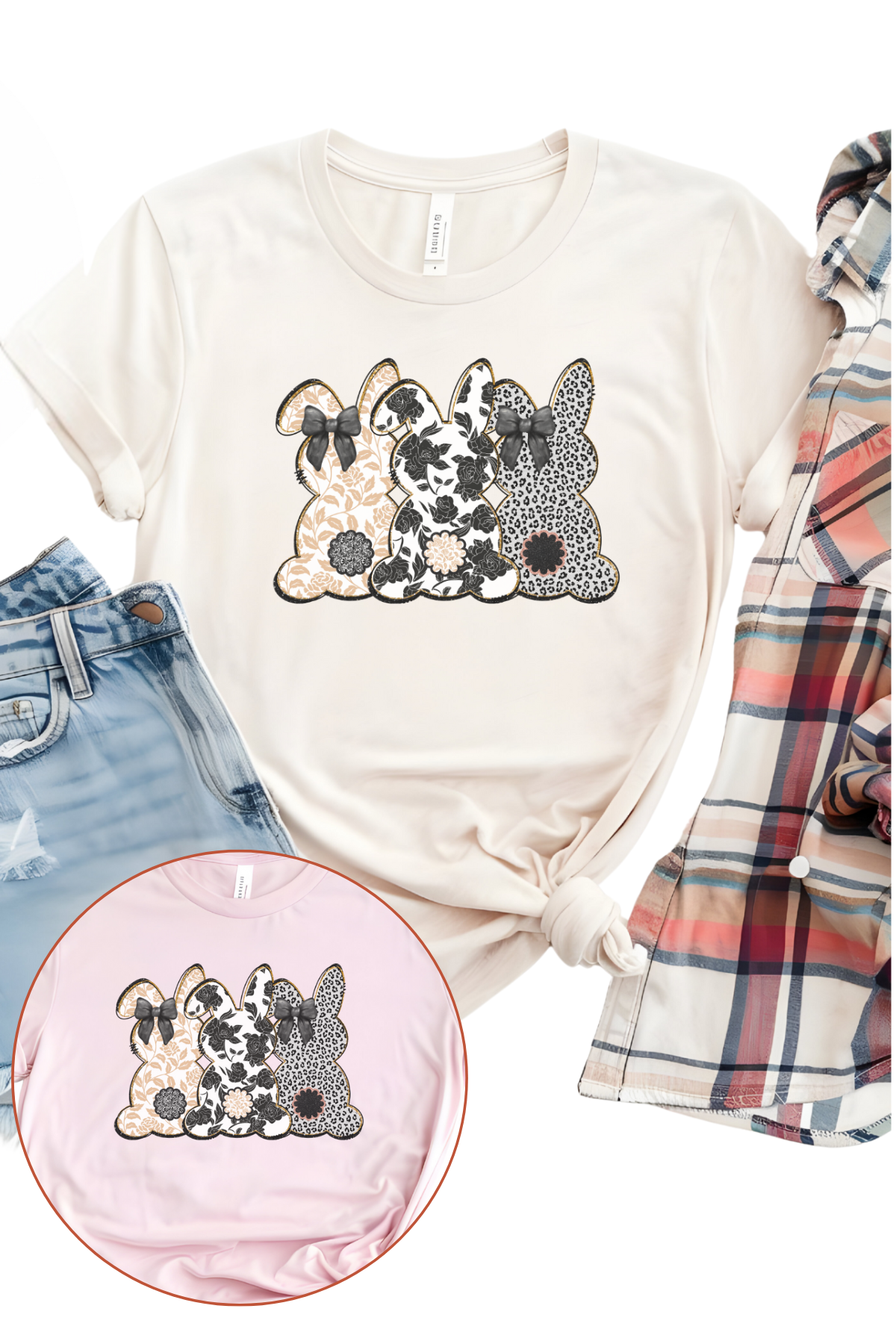 Three Bunny Tee