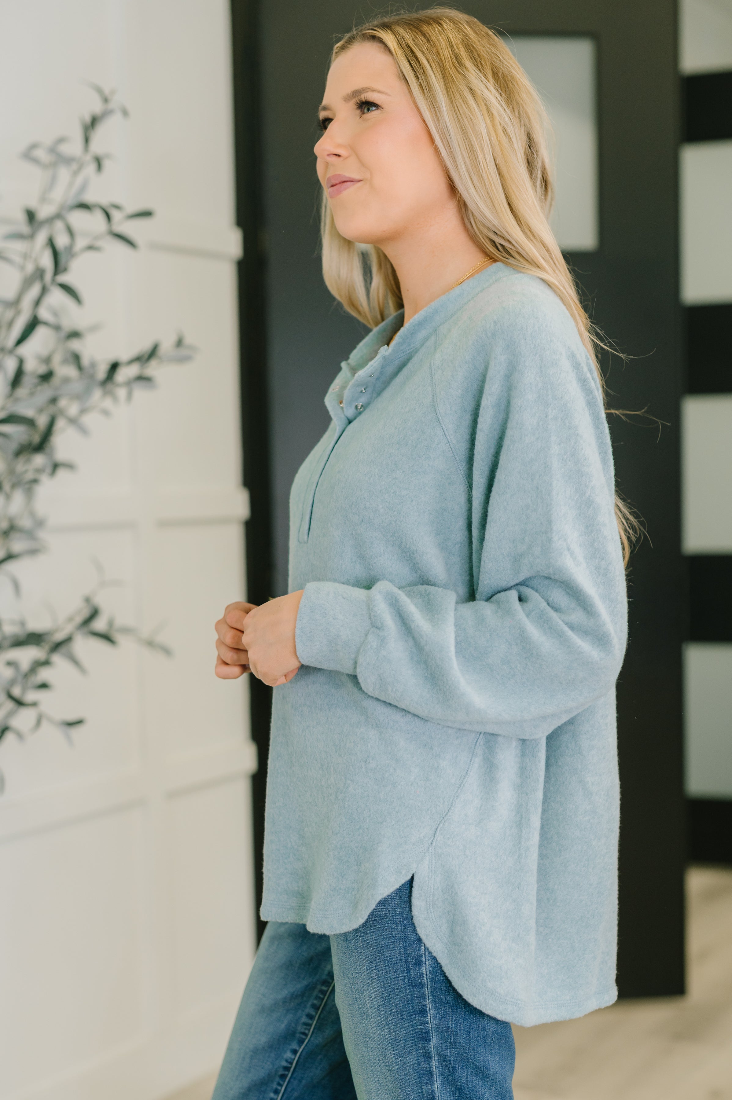 Urban Flux Scooped Hi-Low Long Pullover