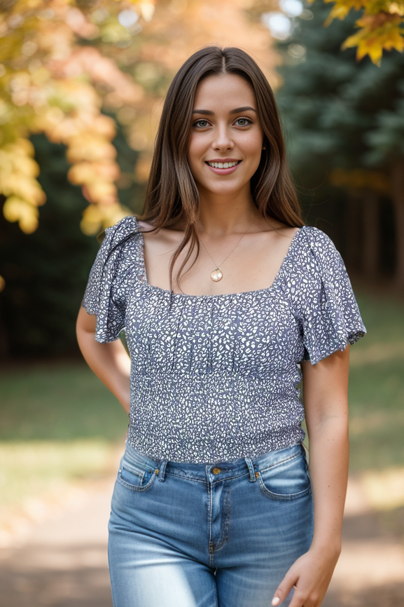 Valley Ready Crop Top - Faded Denim