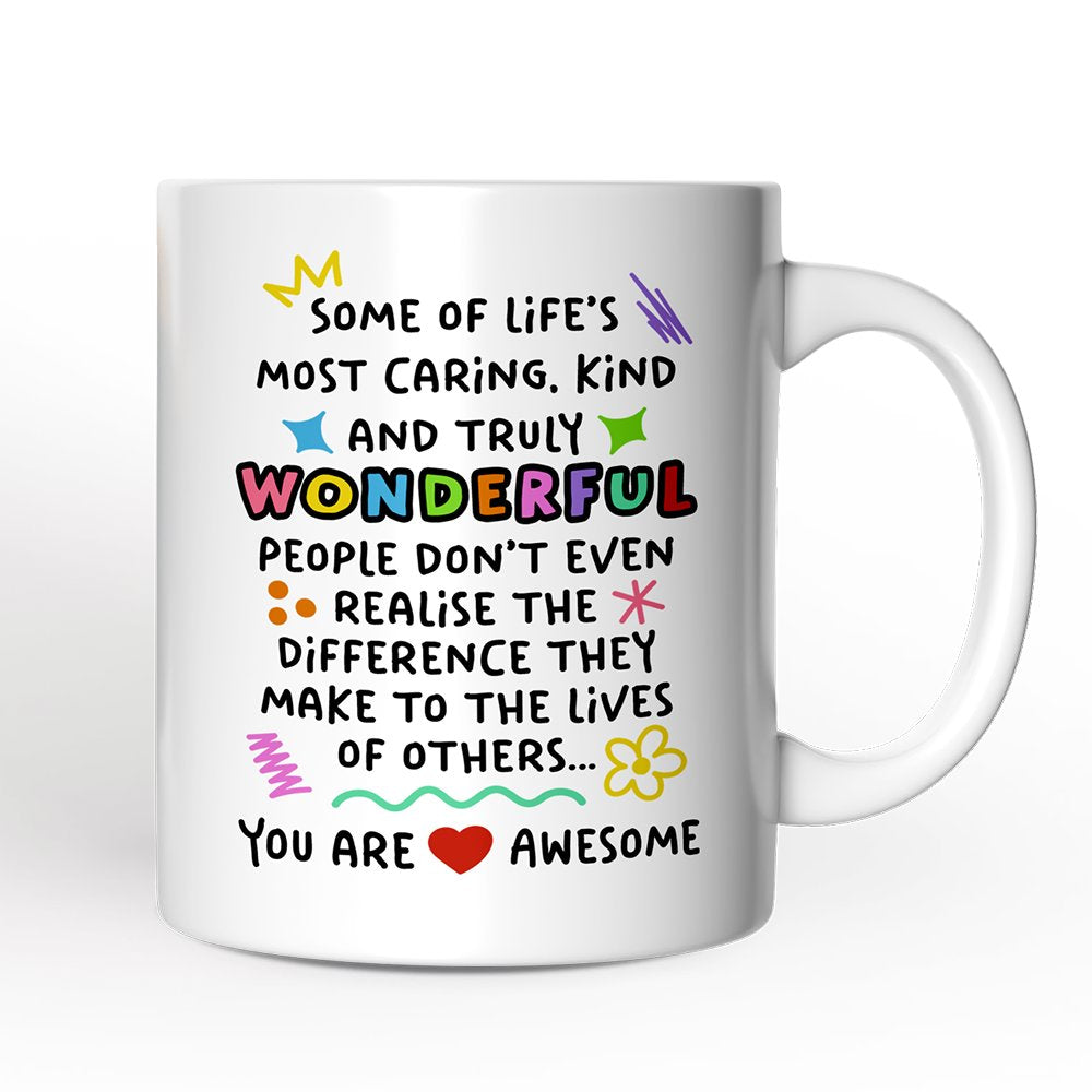 You Are Wonderful Personalized Mug, Heartful Message