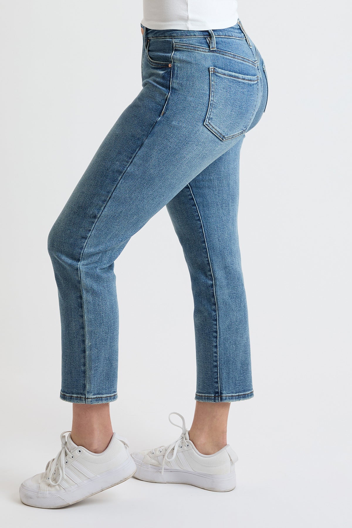 Premium Stretch Cropped Slim Straight Jeans