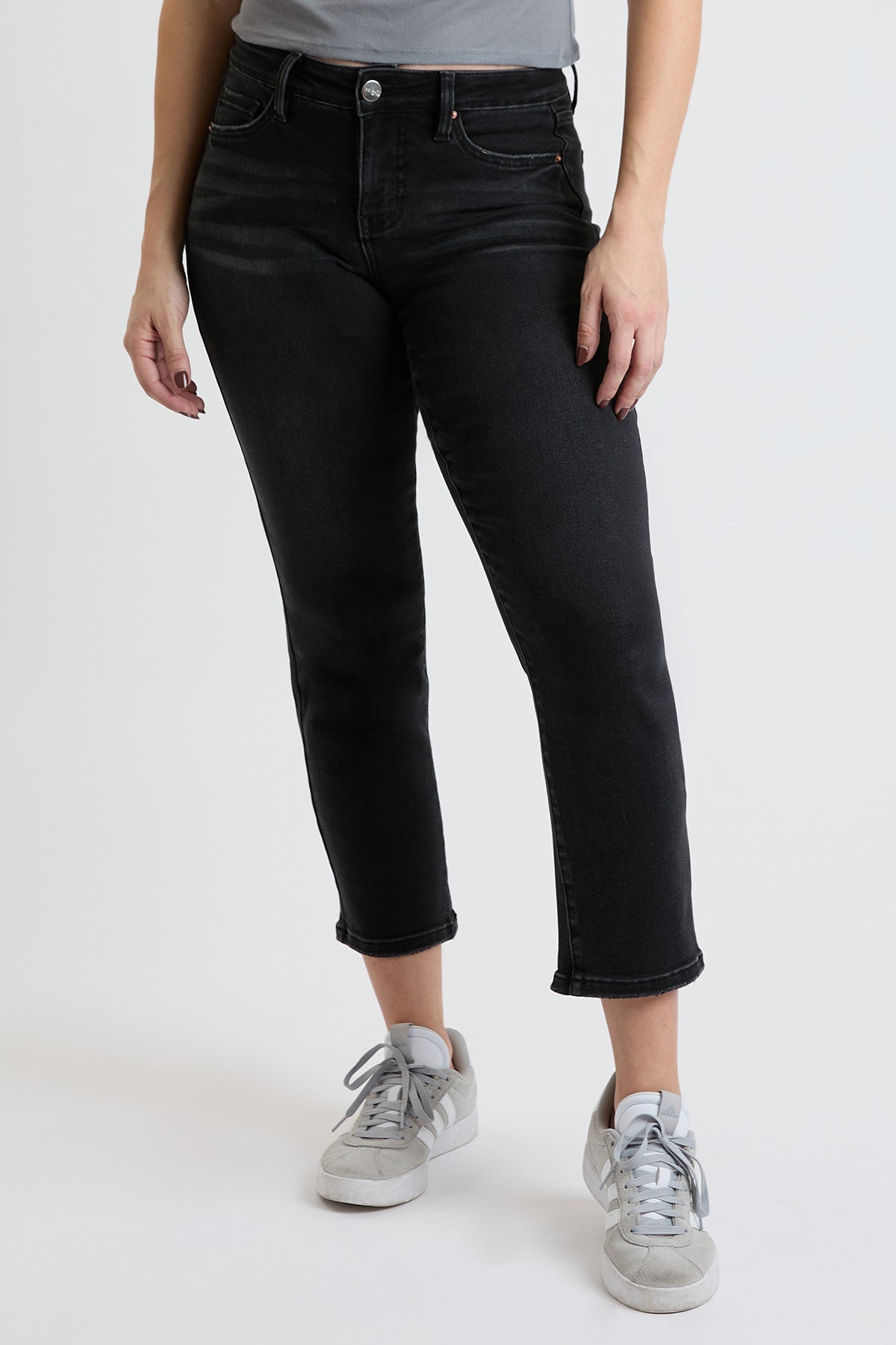 Premium Stretch Cropped Slim Straight Jeans