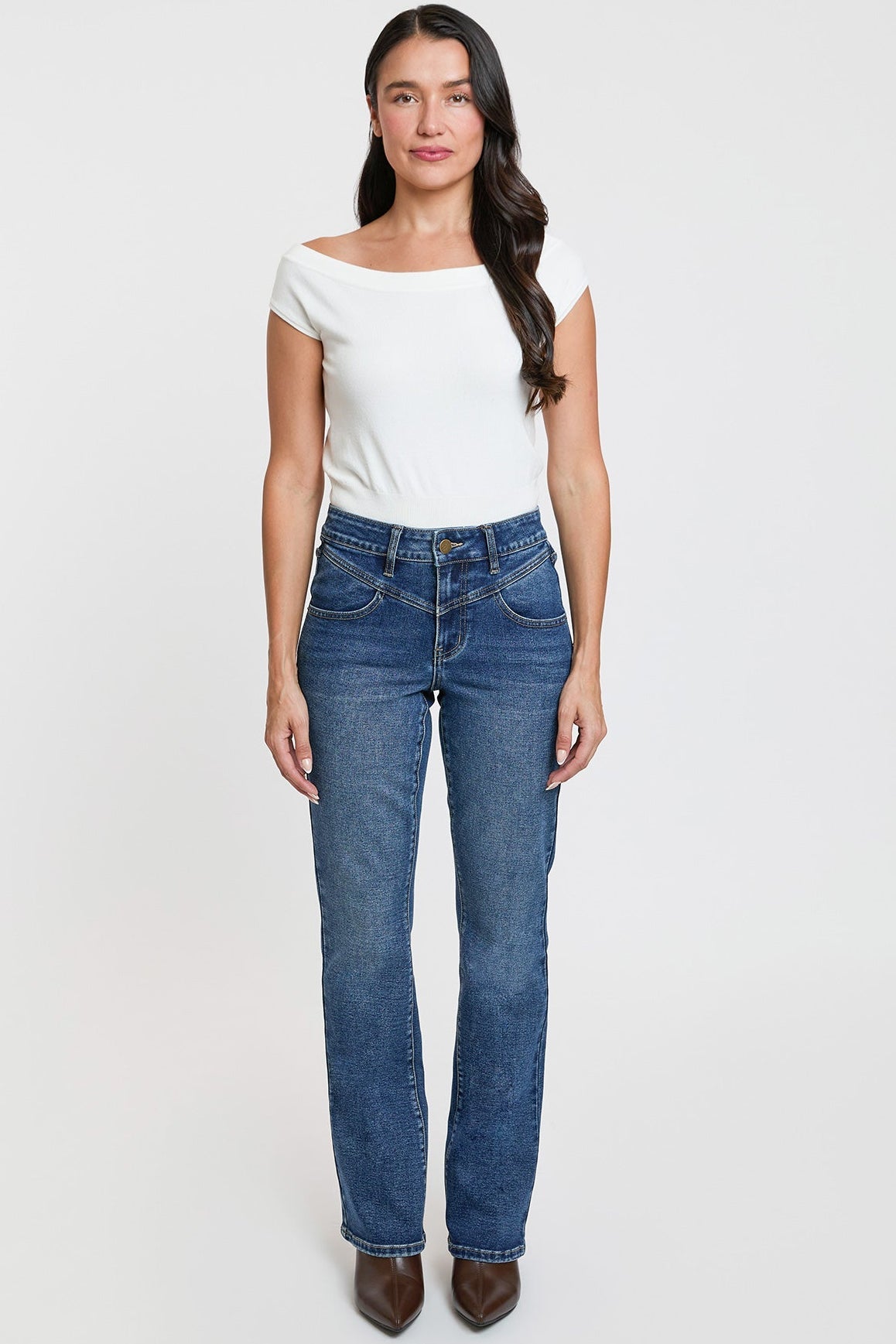 Contour V-Front Bootcut Jeans