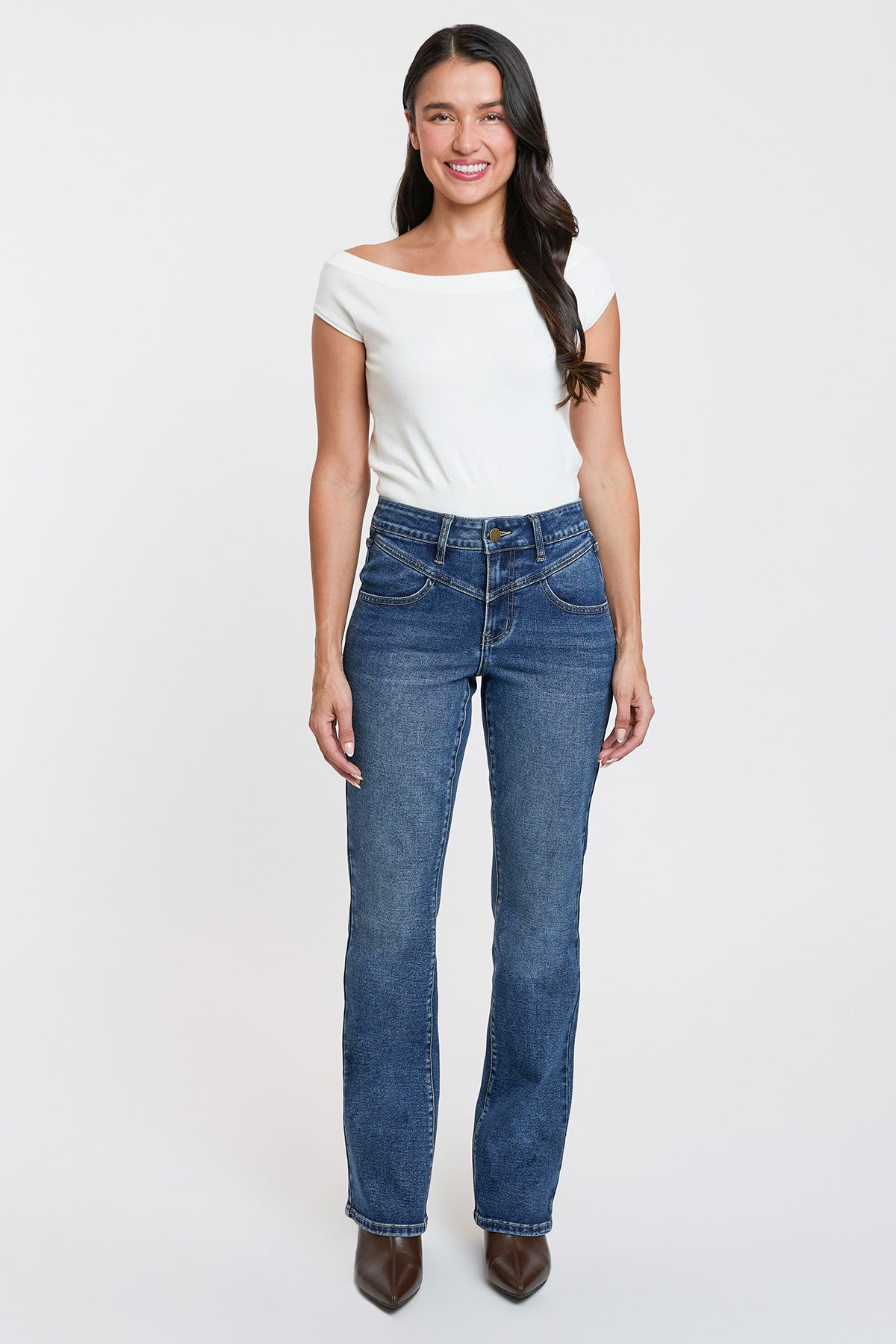 Contour V-Front Bootcut Jeans