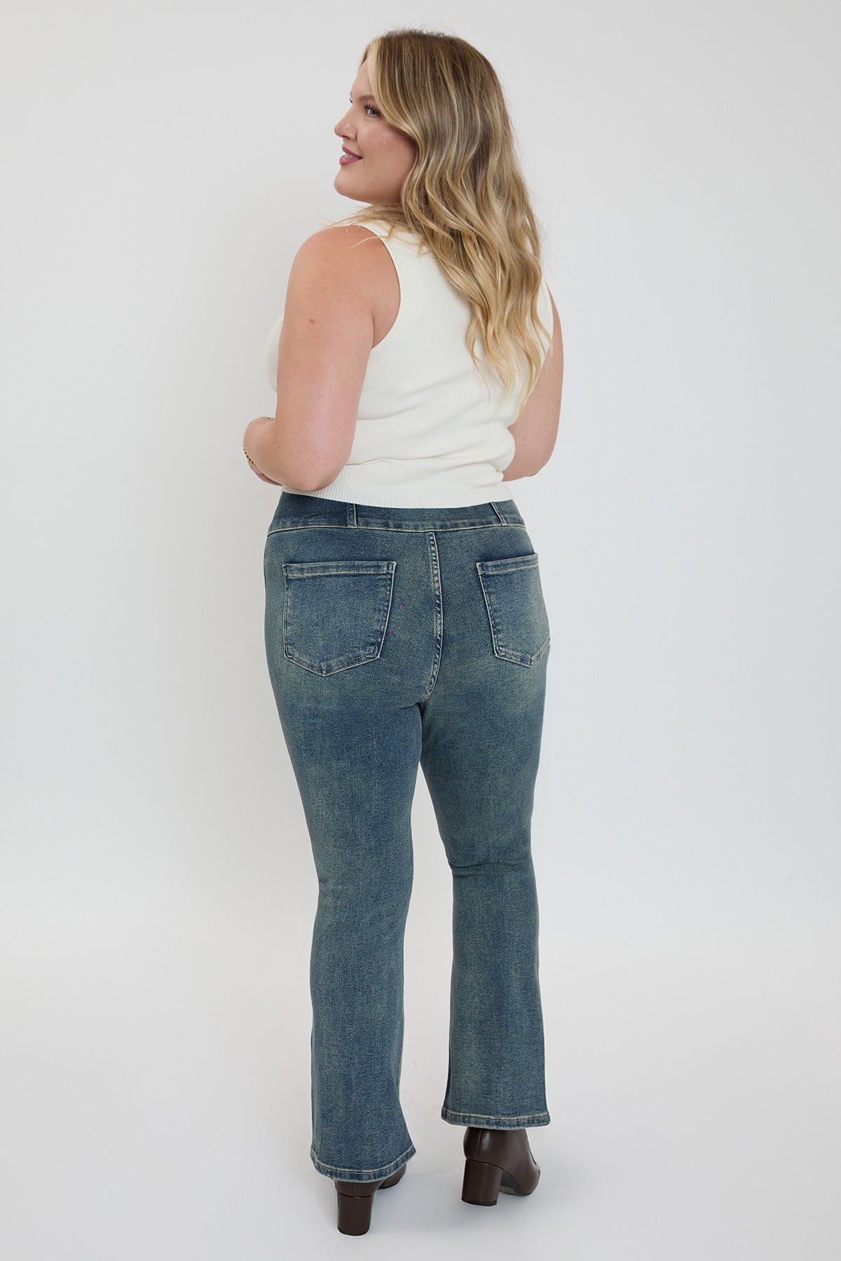 Plus 3-Button Bootcut Jeans