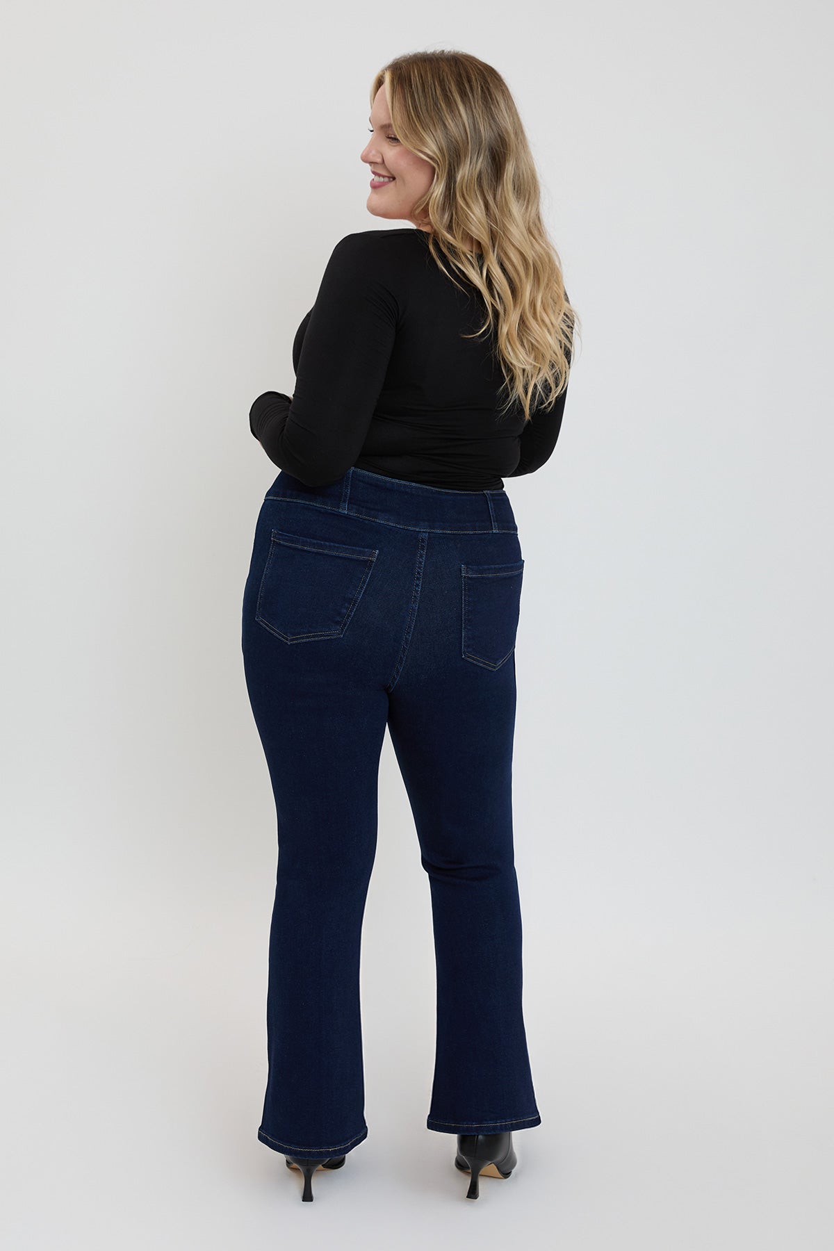 Plus 3-Button Bootcut Jeans