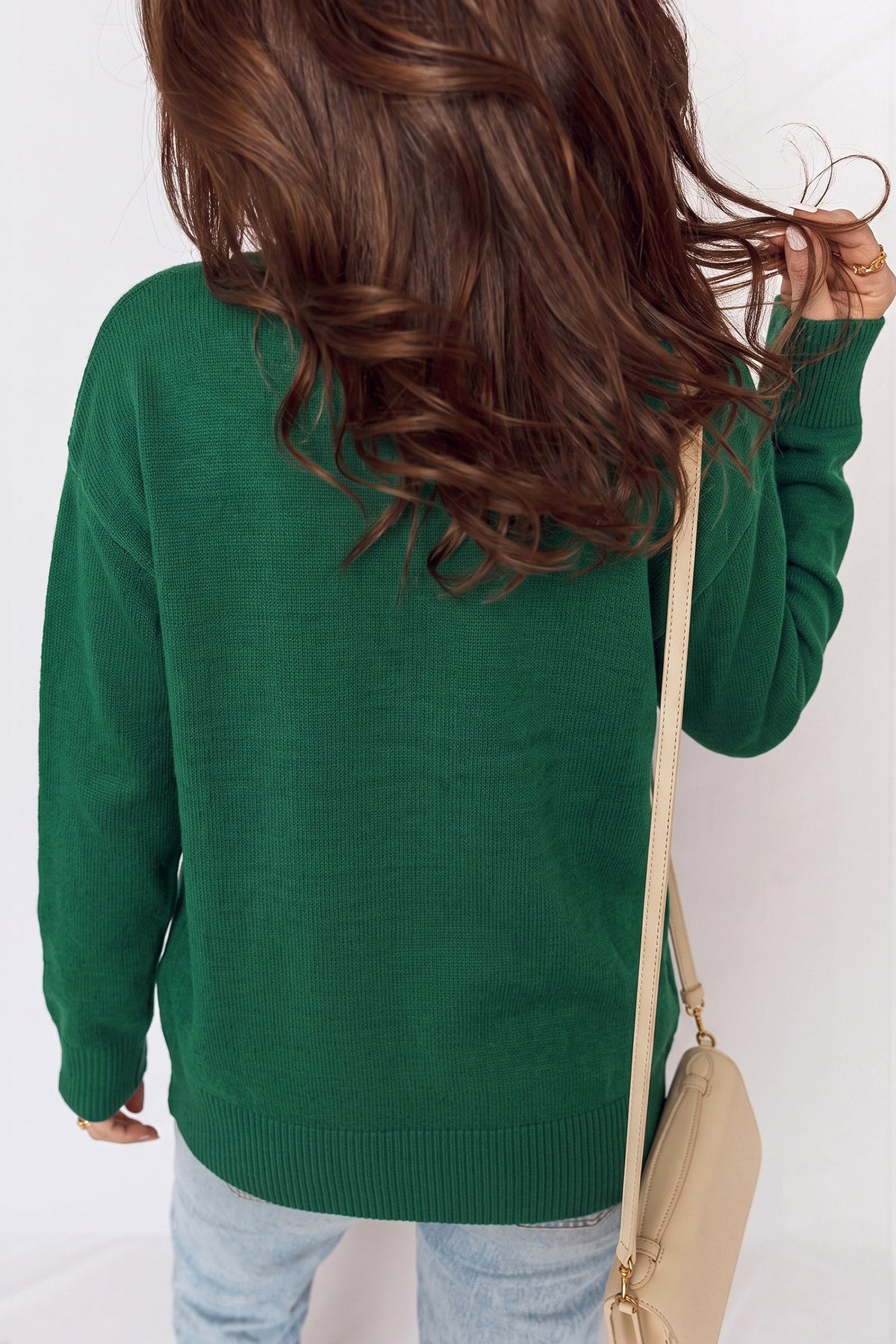 PRE-ORDER: Dog Embroidery Christmas Fashion Round Neck Sweater