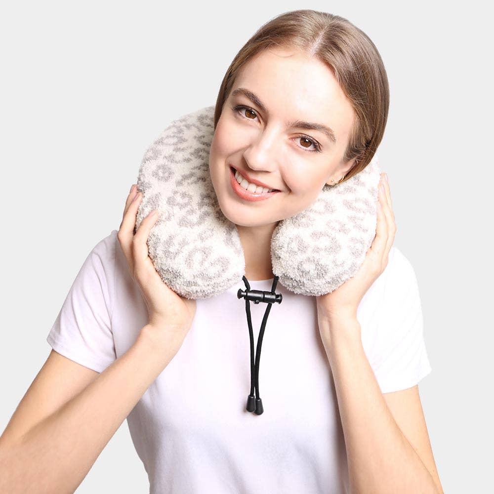 Super Soft Leopard Neck Pillow
