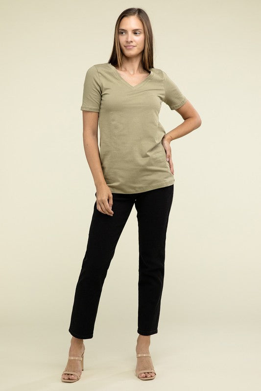 V-NECK SHORT SLEEVE T-SHIRT