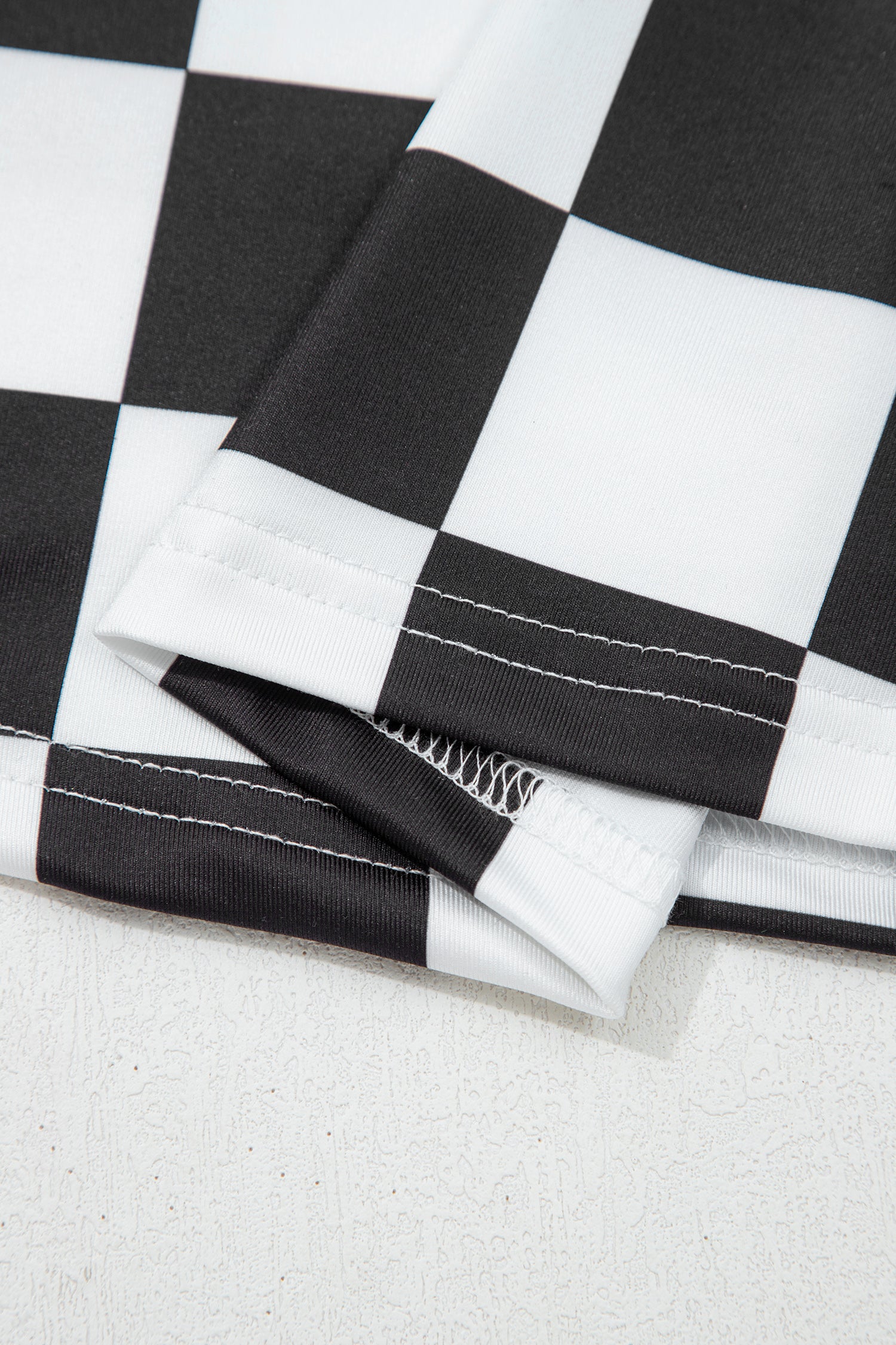 PRE-ORDER: Checkerboard Printed Slim Tank Top