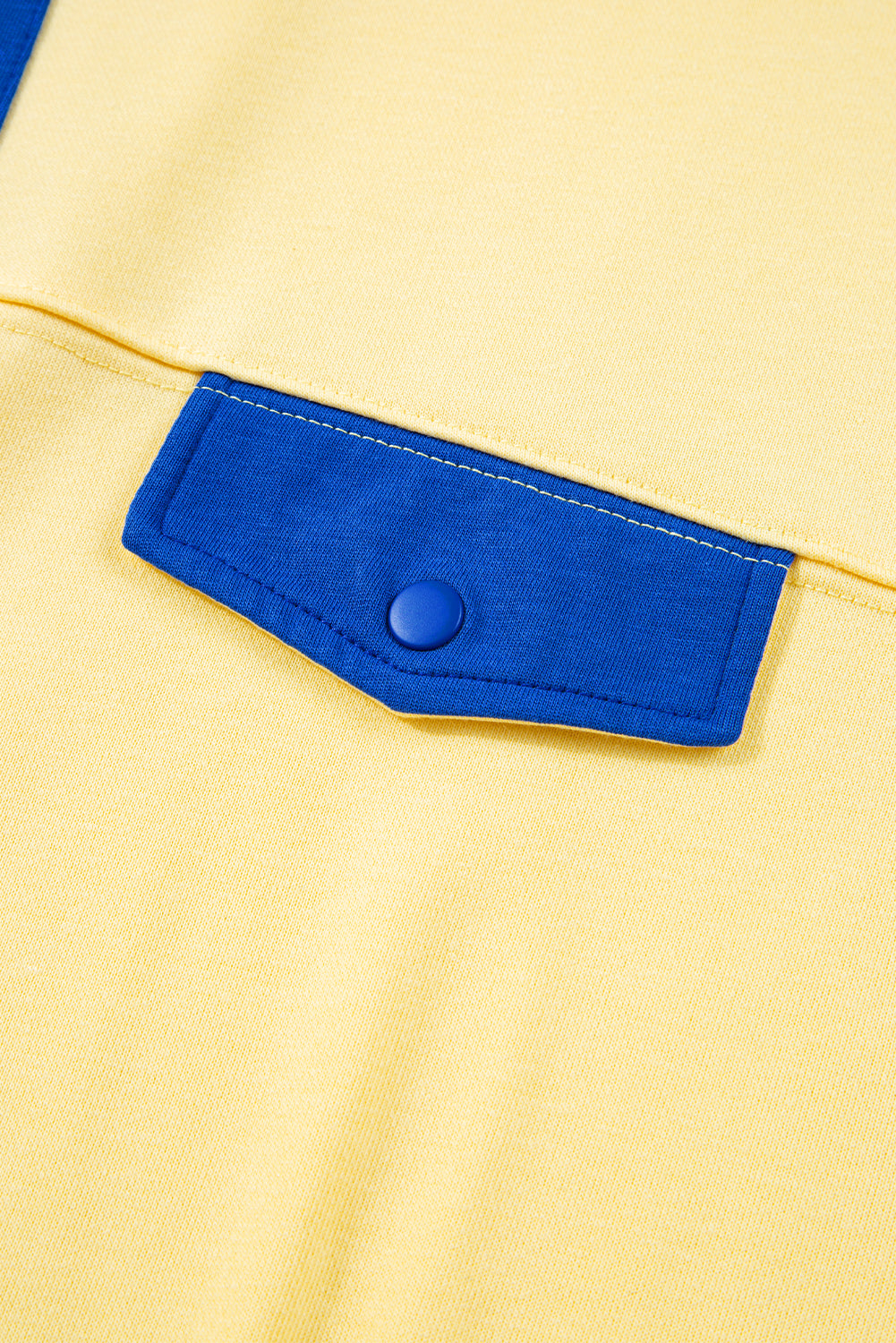 PRE-ORDER: Colorblock Patchwork Half Button Pullover and Shorts Outfit