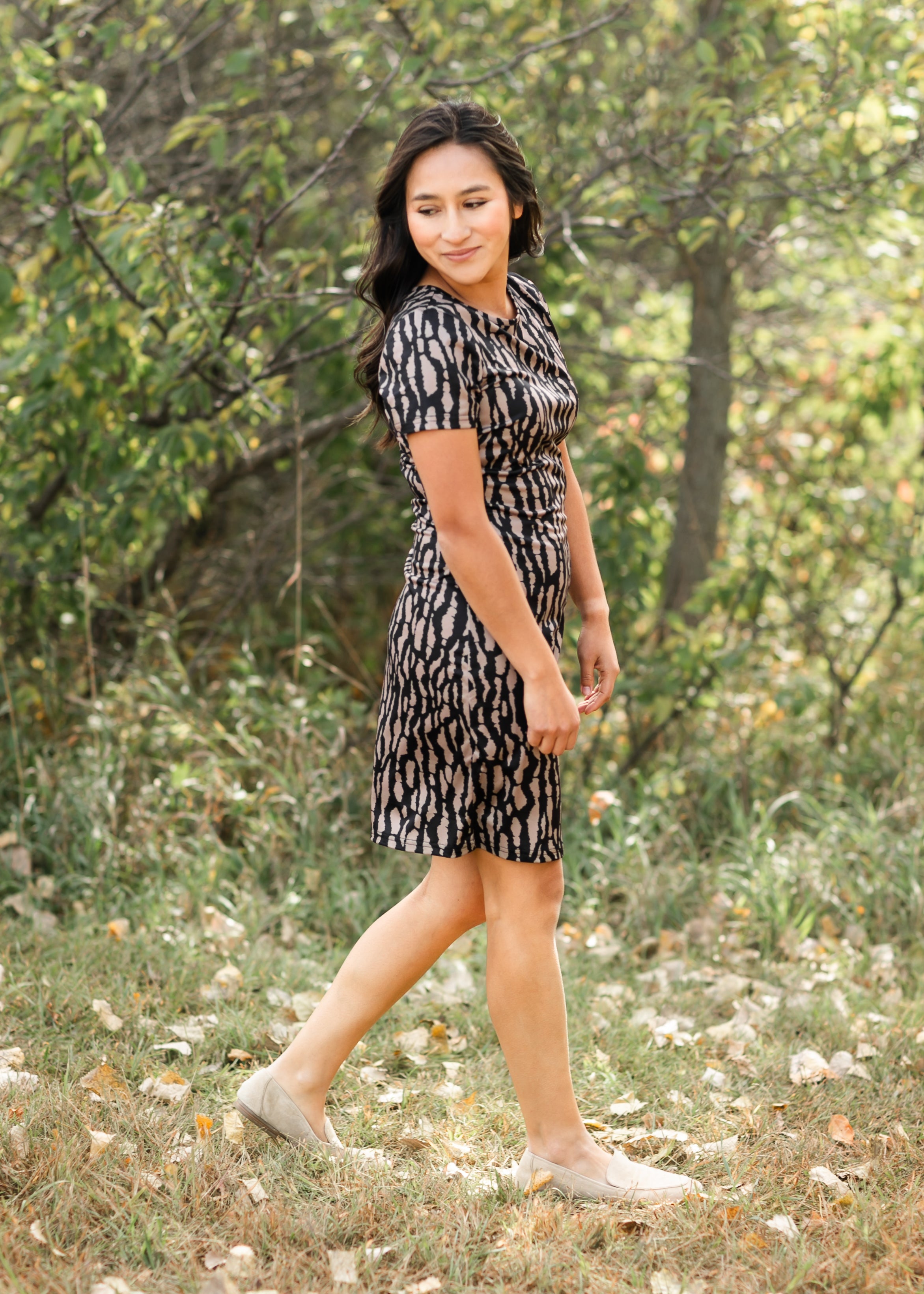 Annabella Shift Midi Dress