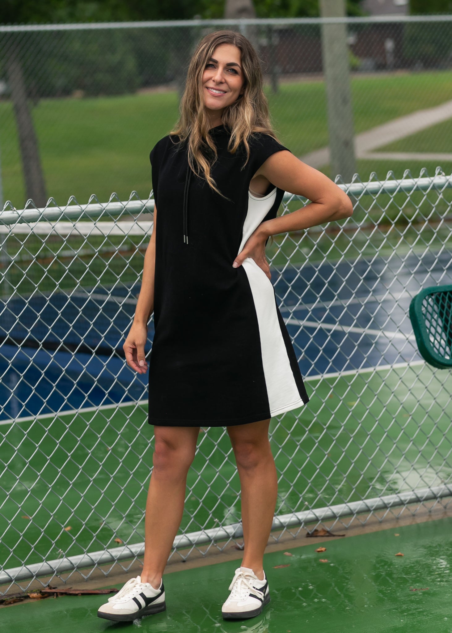 Asher Hooded Sweatshirt Dress