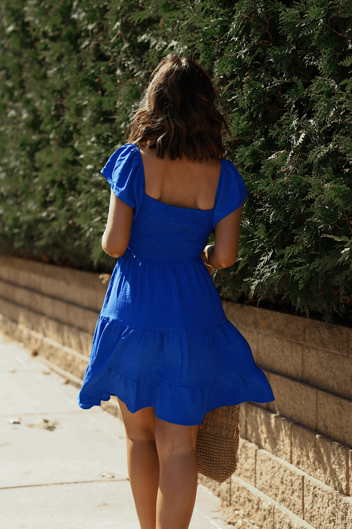 Ava's Sweetheart Blue Mini Dress