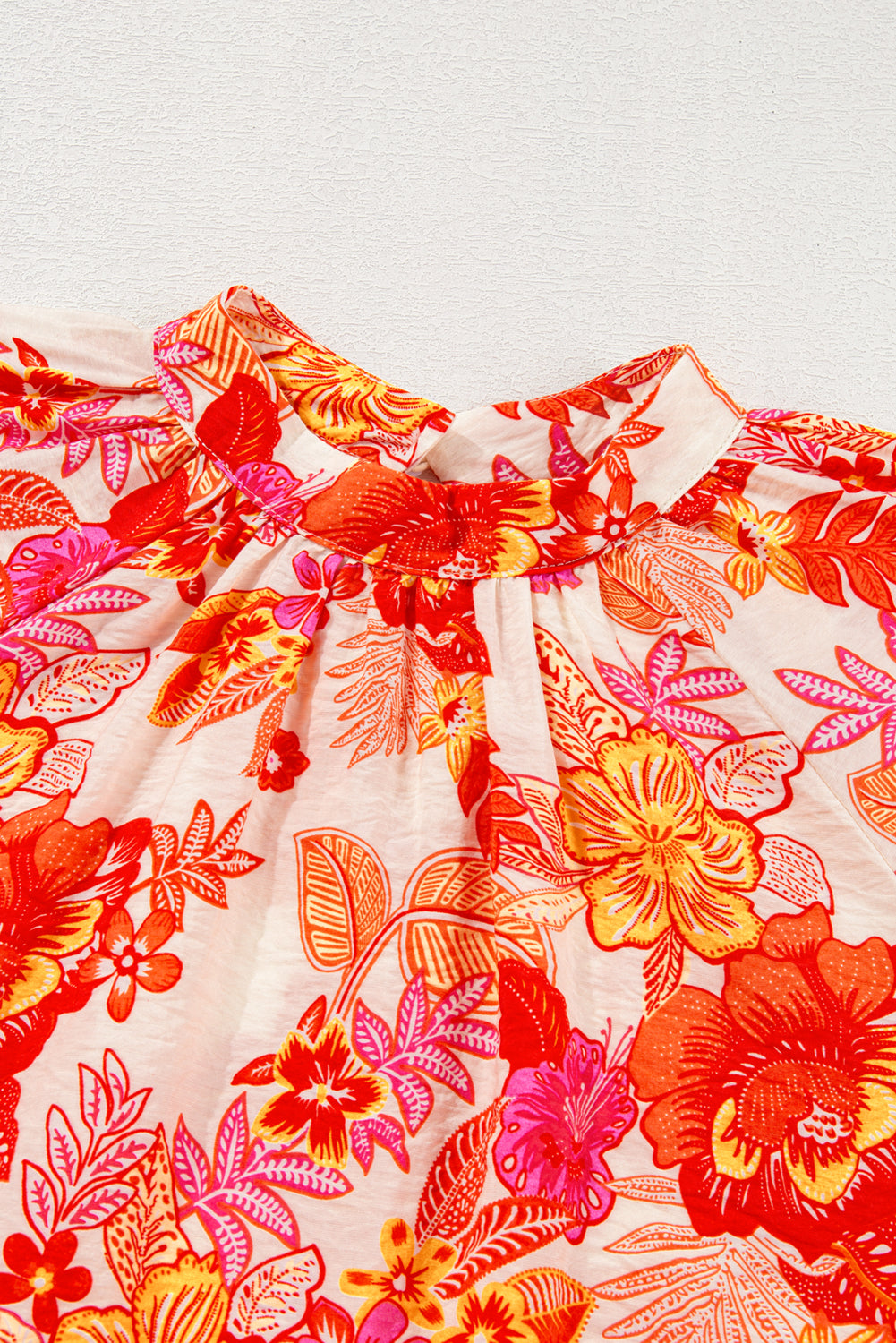 PRE-ORDER: Boho Floral Lantern Sleeve Blouse