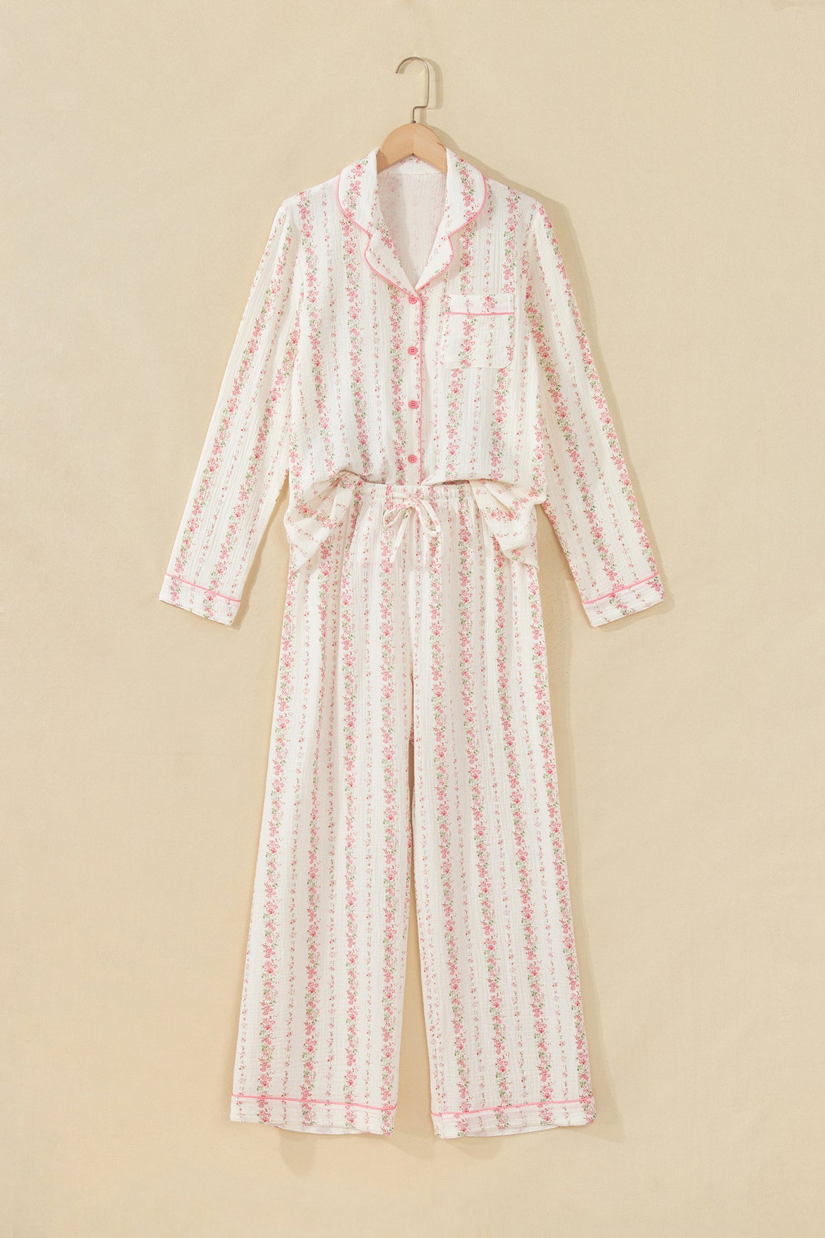 PRE-ORDER: Pink Floral Long Sleeve Pajama Set
