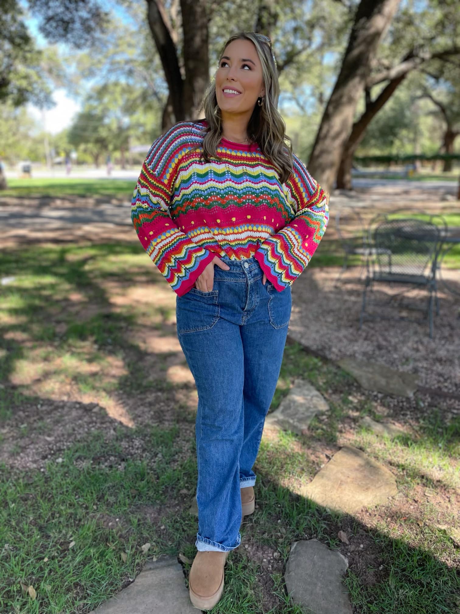 PRE-ORDER: Abilene Crochet Sweater