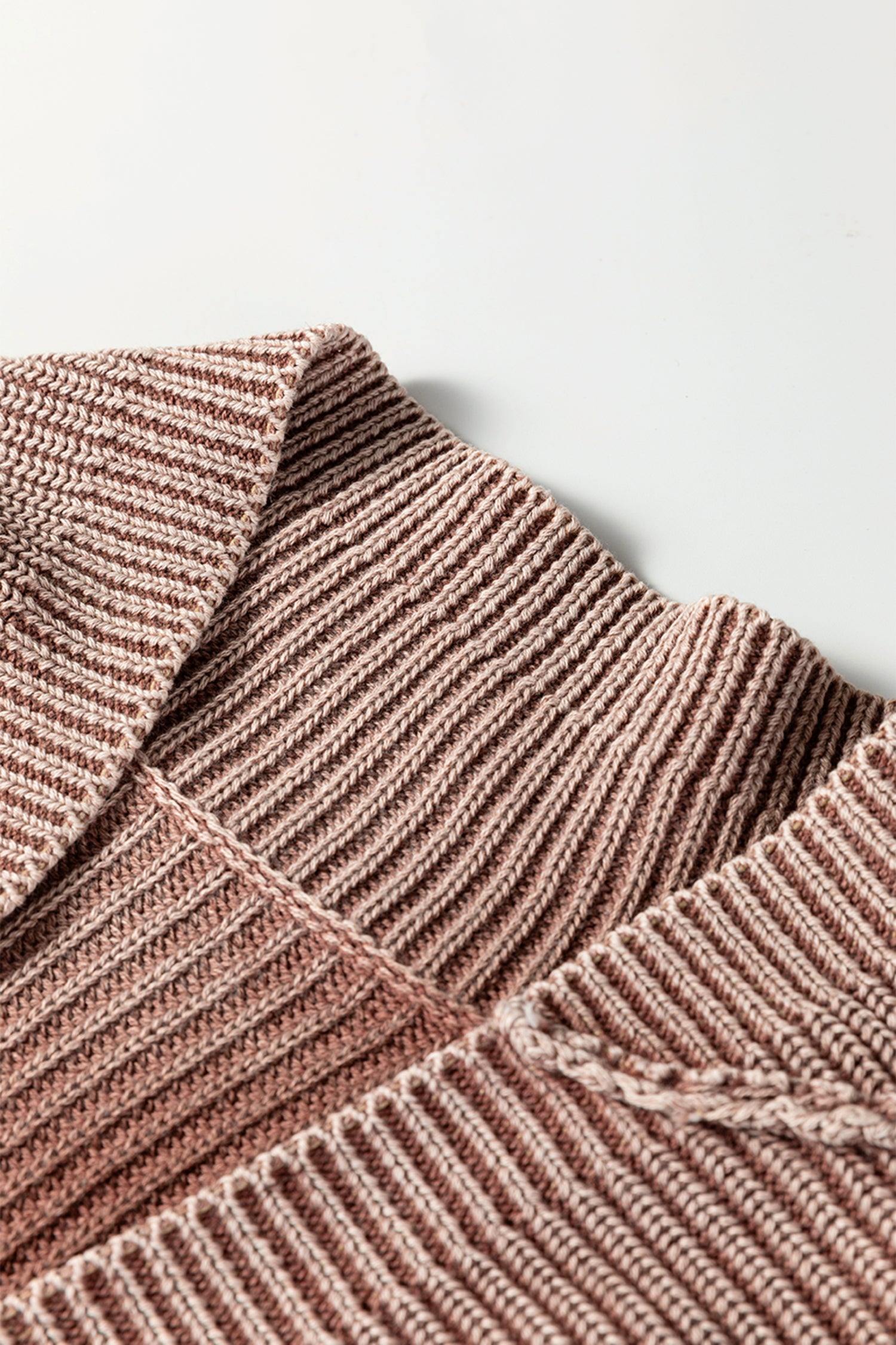 PRE-ORDER: Mineral Wash Exposed Seam Patchwork Knit Cardigan