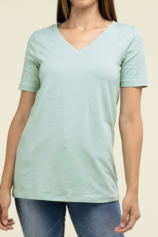 V-NECK SHORT SLEEVE T-SHIRT