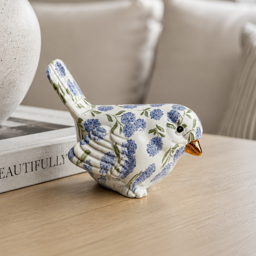 Blue Hydrangea Birds