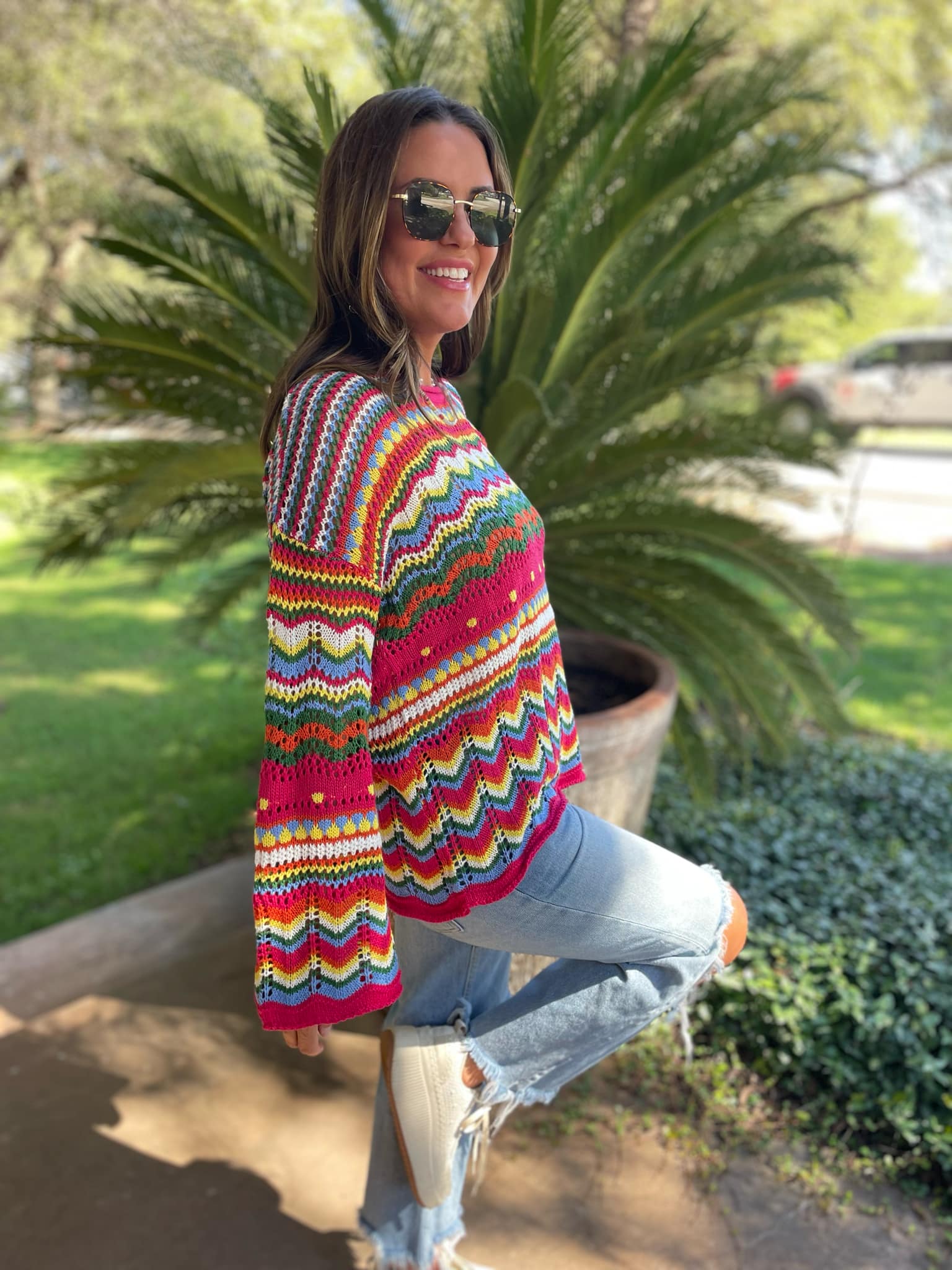 PRE-ORDER: Abilene Crochet Sweater