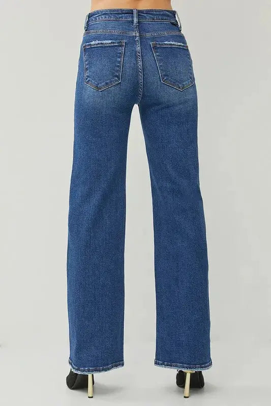 High Rise Straight Leg Jeans