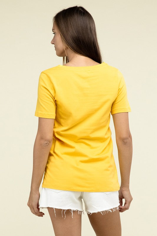 V-NECK SHORT SLEEVE T-SHIRT