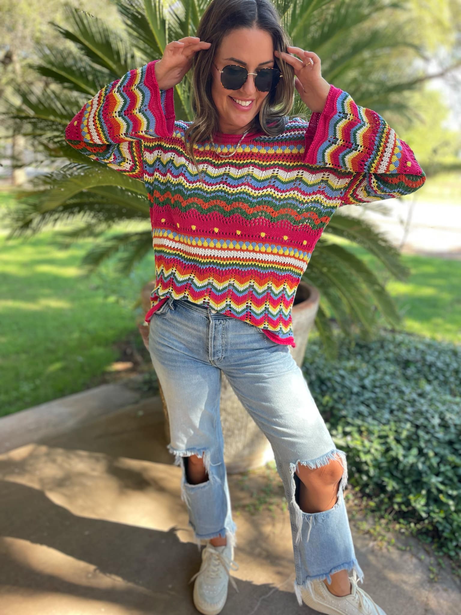 PRE-ORDER: Abilene Crochet Sweater