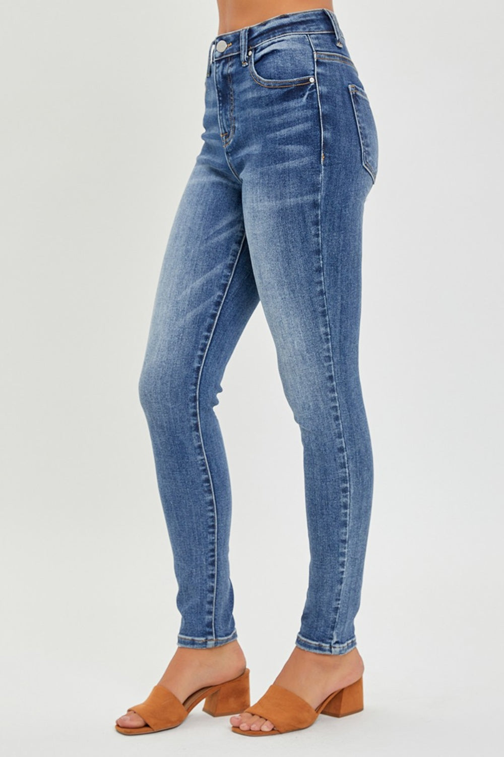 Mid Rise Ankle Skinny Jeans