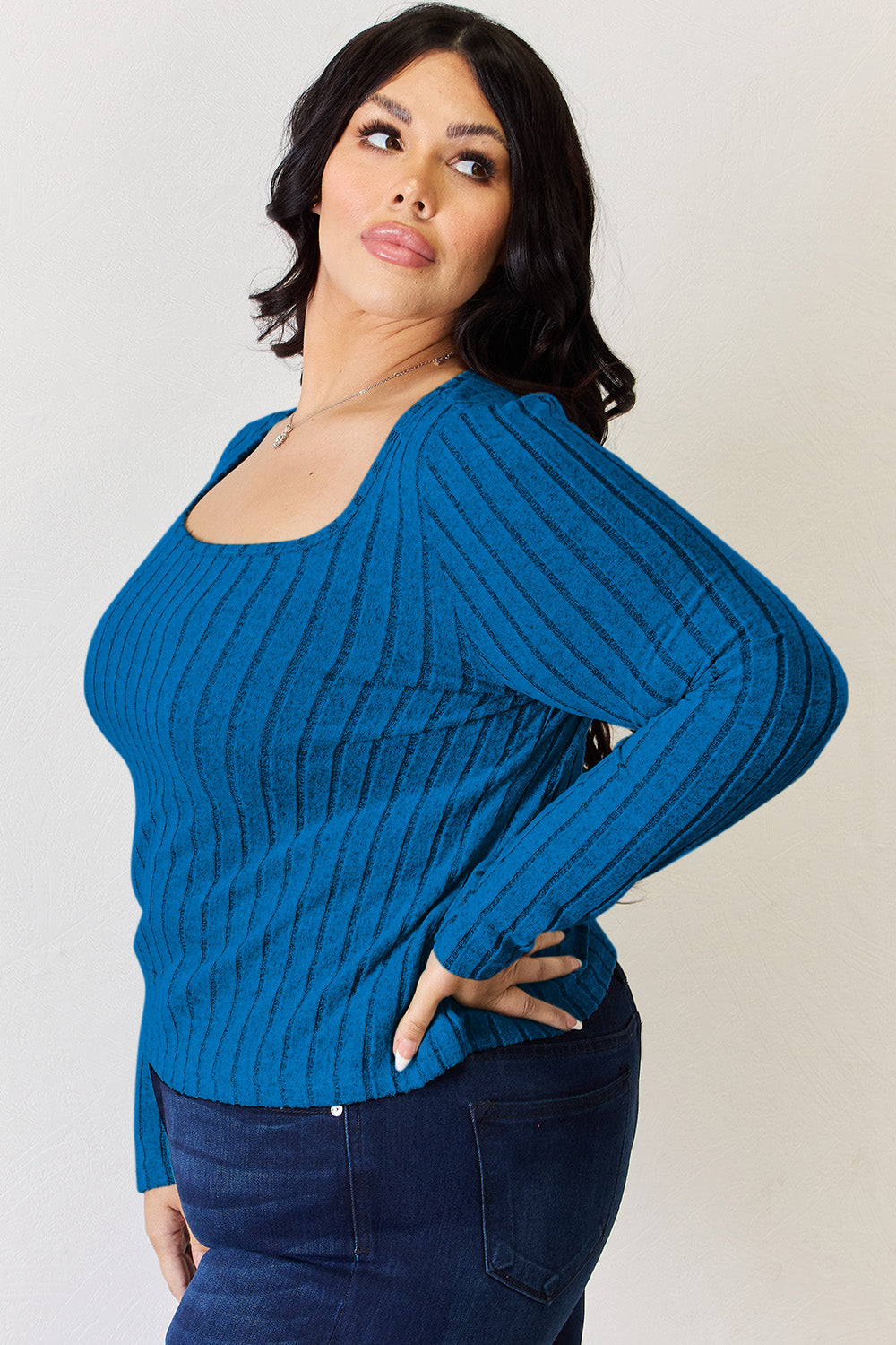 Ribbed Long Sleeve Top