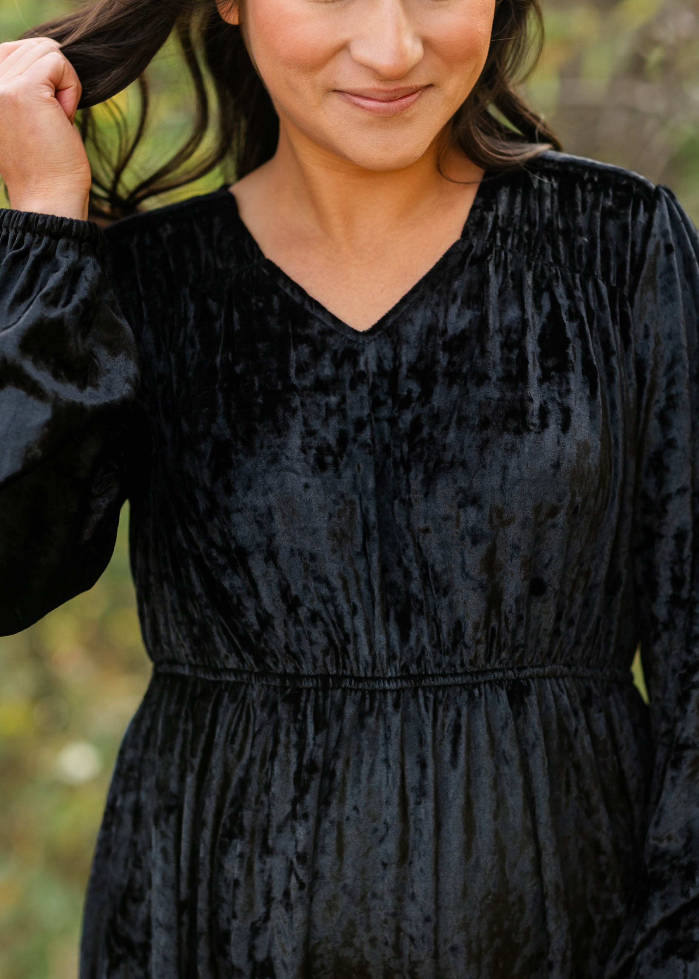 Diana Crushed Velvet Midi Dress