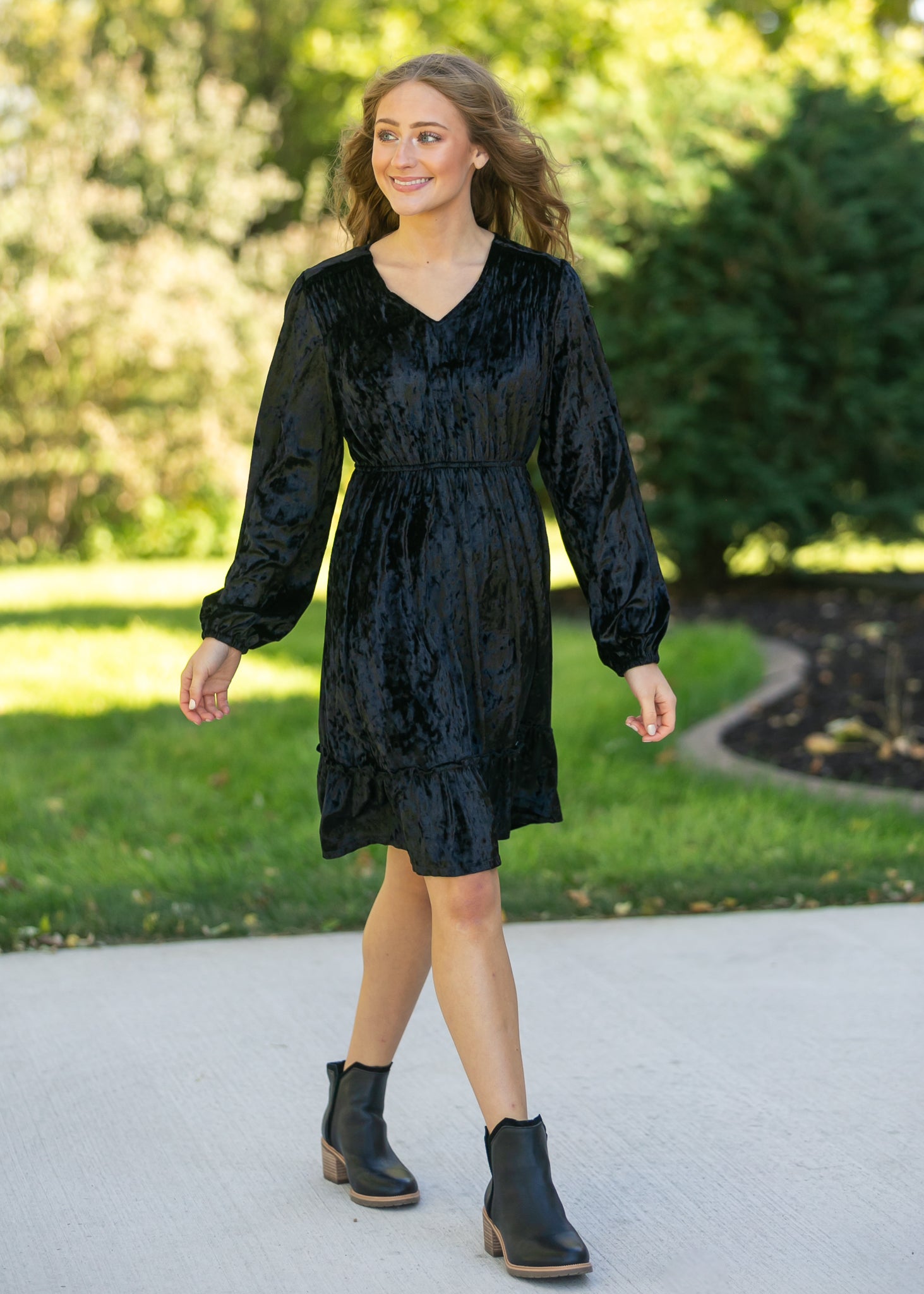 Diana Crushed Velvet Midi Dress