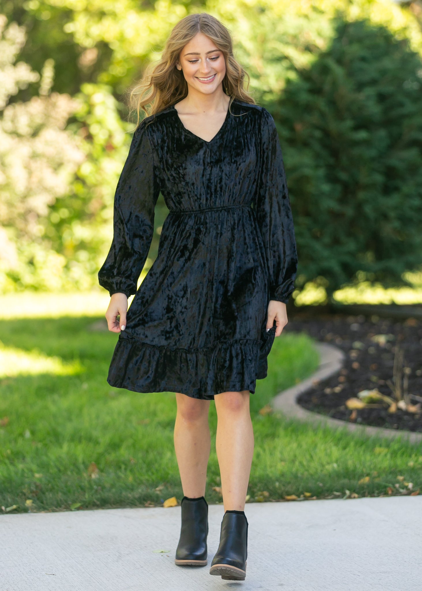 Diana Crushed Velvet Midi Dress