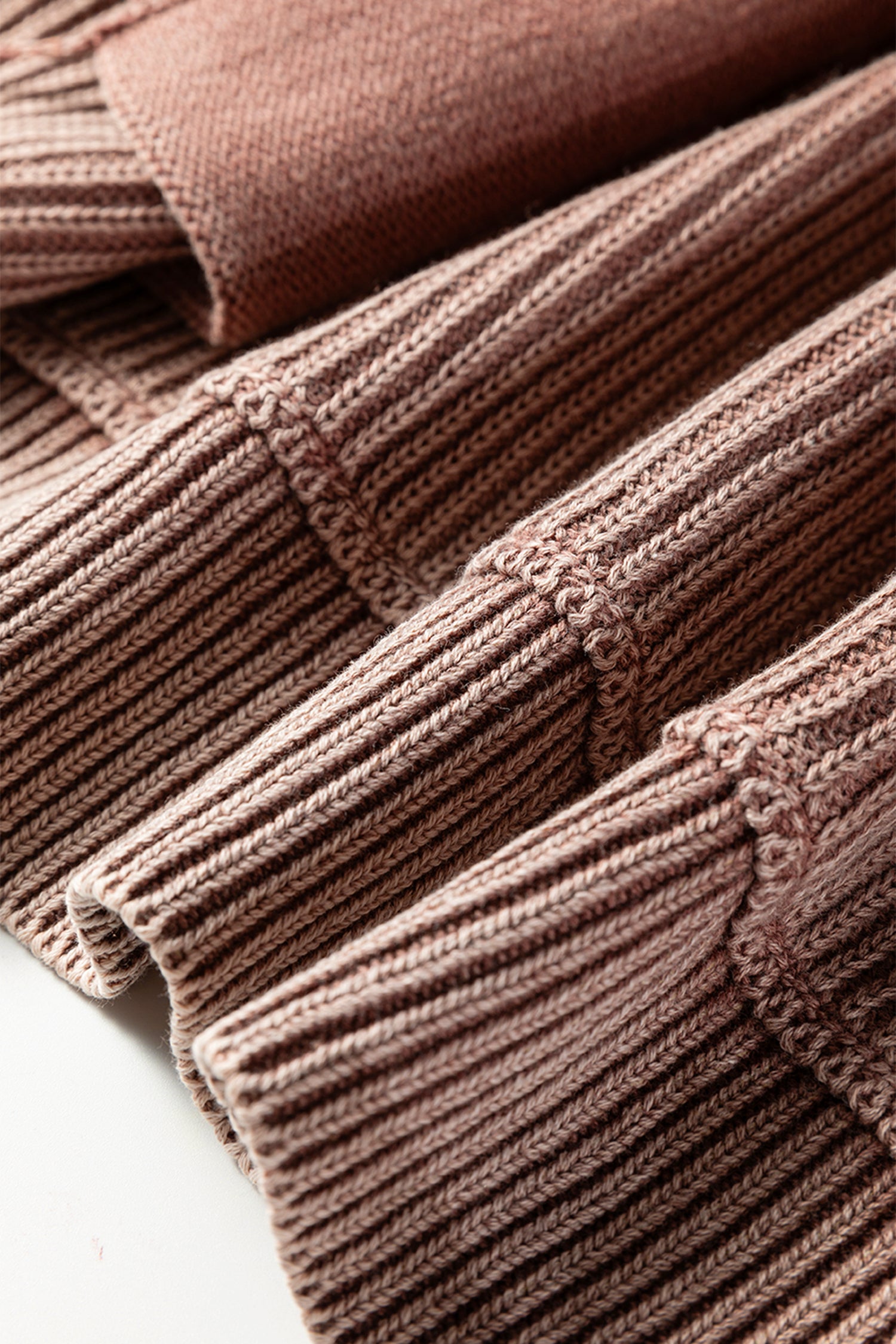 PRE-ORDER: Mineral Wash Exposed Seam Patchwork Knit Cardigan