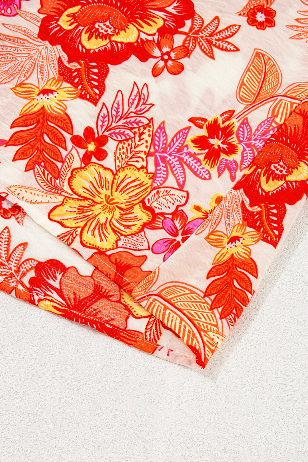 PRE-ORDER: Boho Floral Lantern Sleeve Blouse