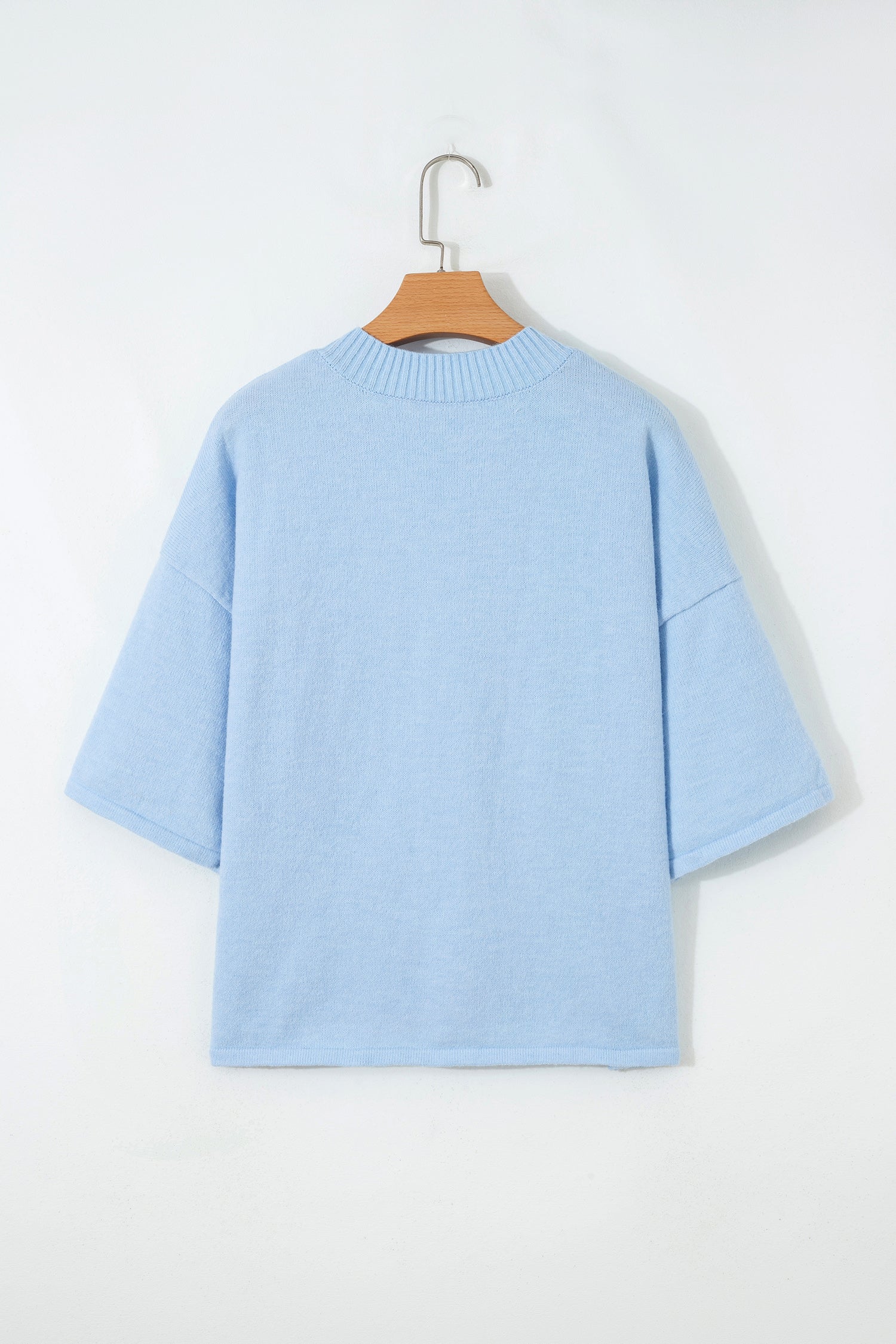 PRE-ORDER: 3/4 Sleeve Boxy Knit Button Down Sweater Cardigan