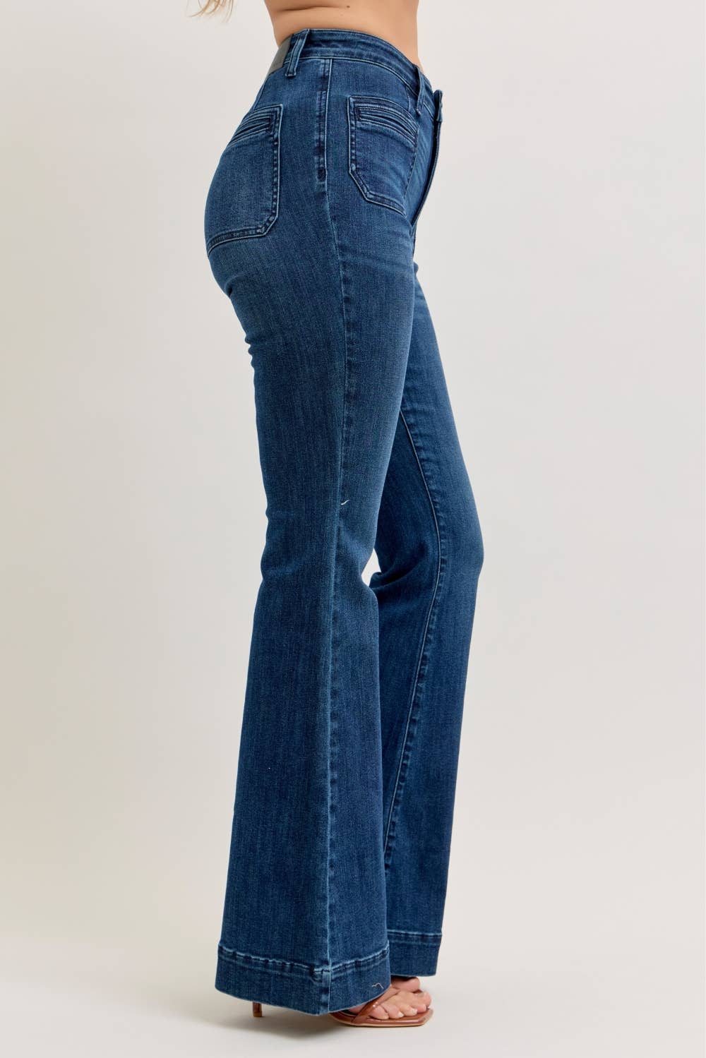 Judy Blue - High Waist Flare w/ Vintage Pockets Jeans