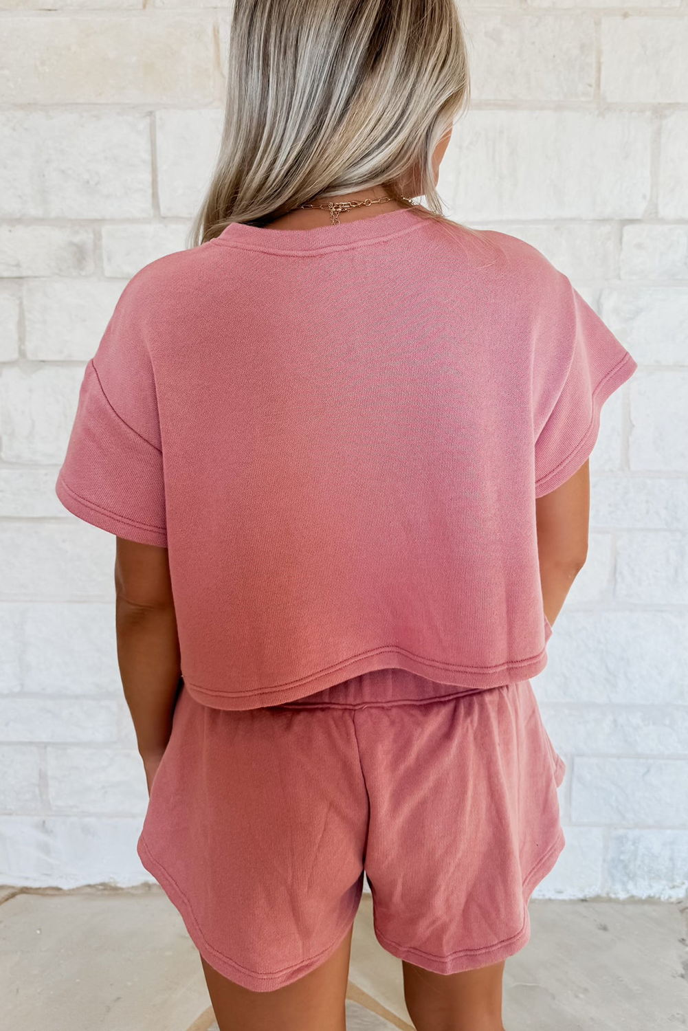 PRE-ORDER: Cropped Tee and Ruffle High Waist Skort Set