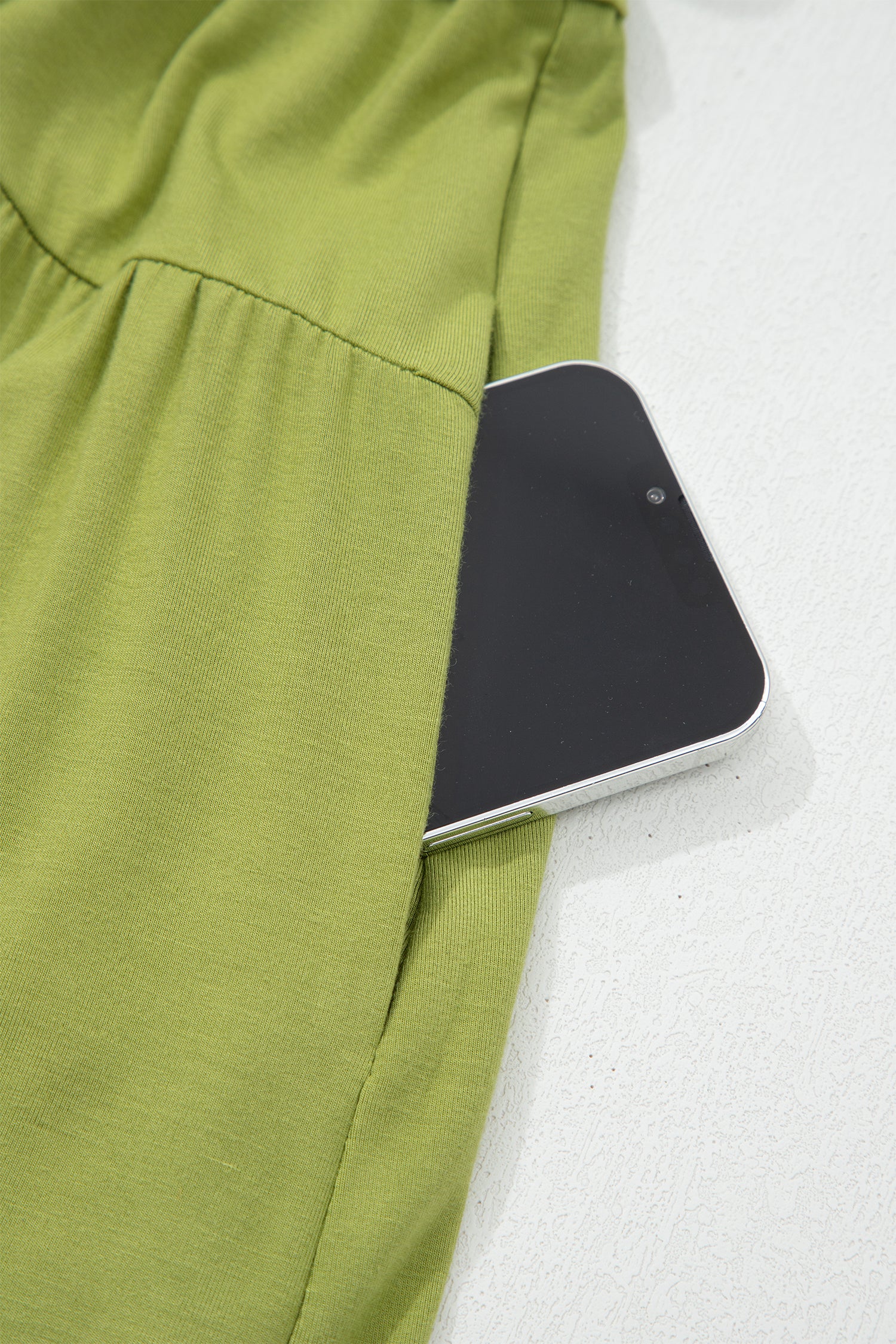 PRE-ORDER: Solid V Neck Cap Sleeve Tunic Elastic Waist Maxi Dress