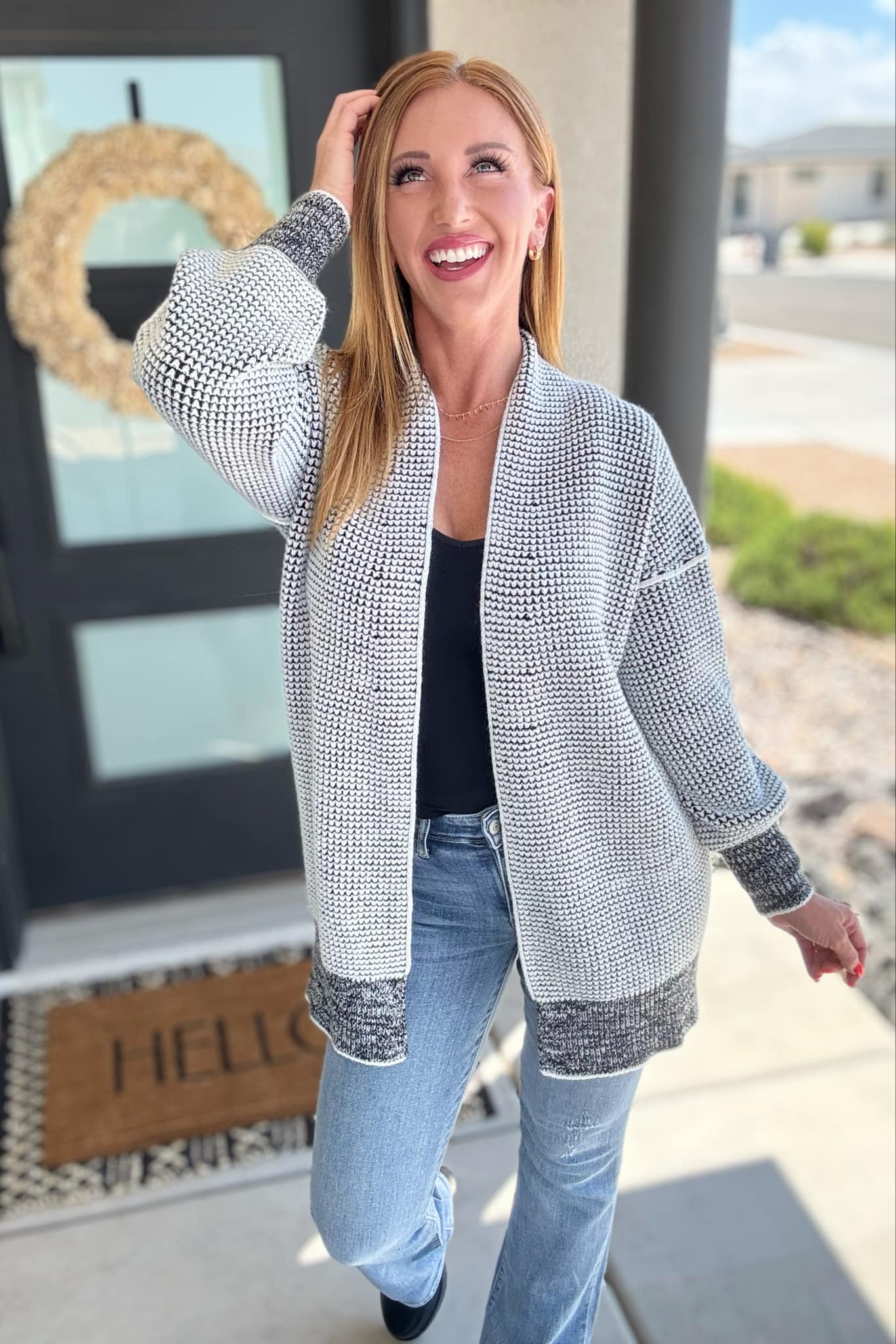 PRE-ORDER: Contrast Trim Knit Cardigan in Four Colors