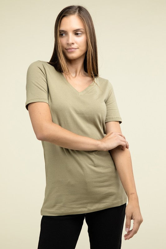 V-NECK SHORT SLEEVE T-SHIRT