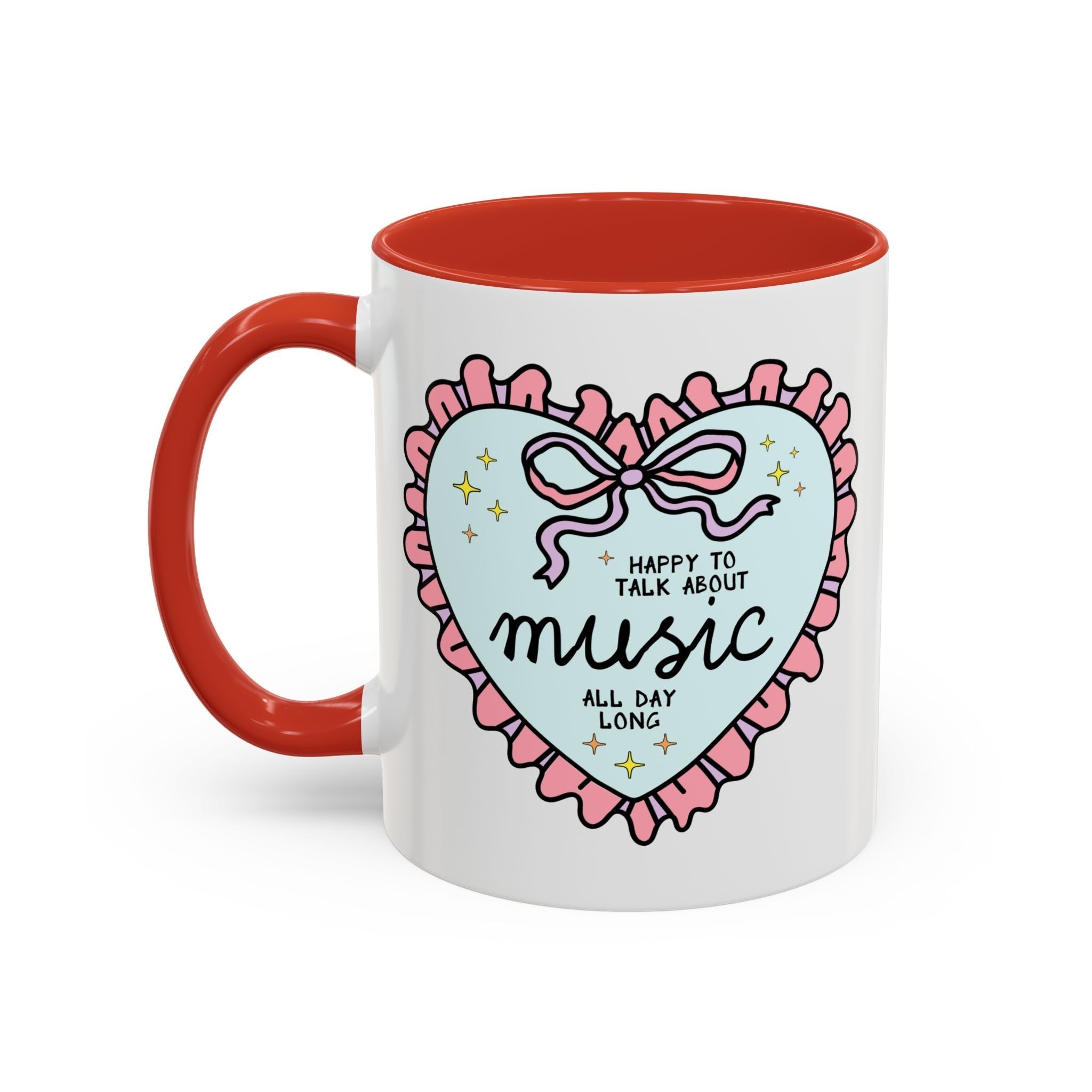 Happy to Talk About Music All Day Long Coffee Mug