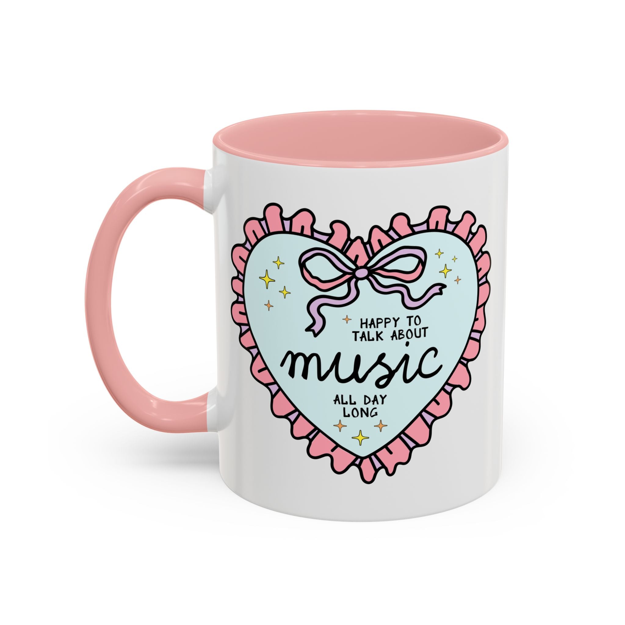 Happy to Talk About Music All Day Long Coffee Mug