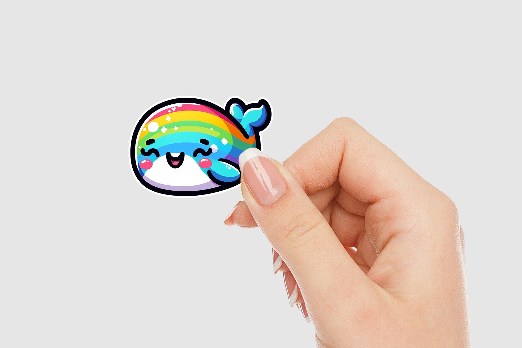 Whale Kawaii Vinyl Sticker