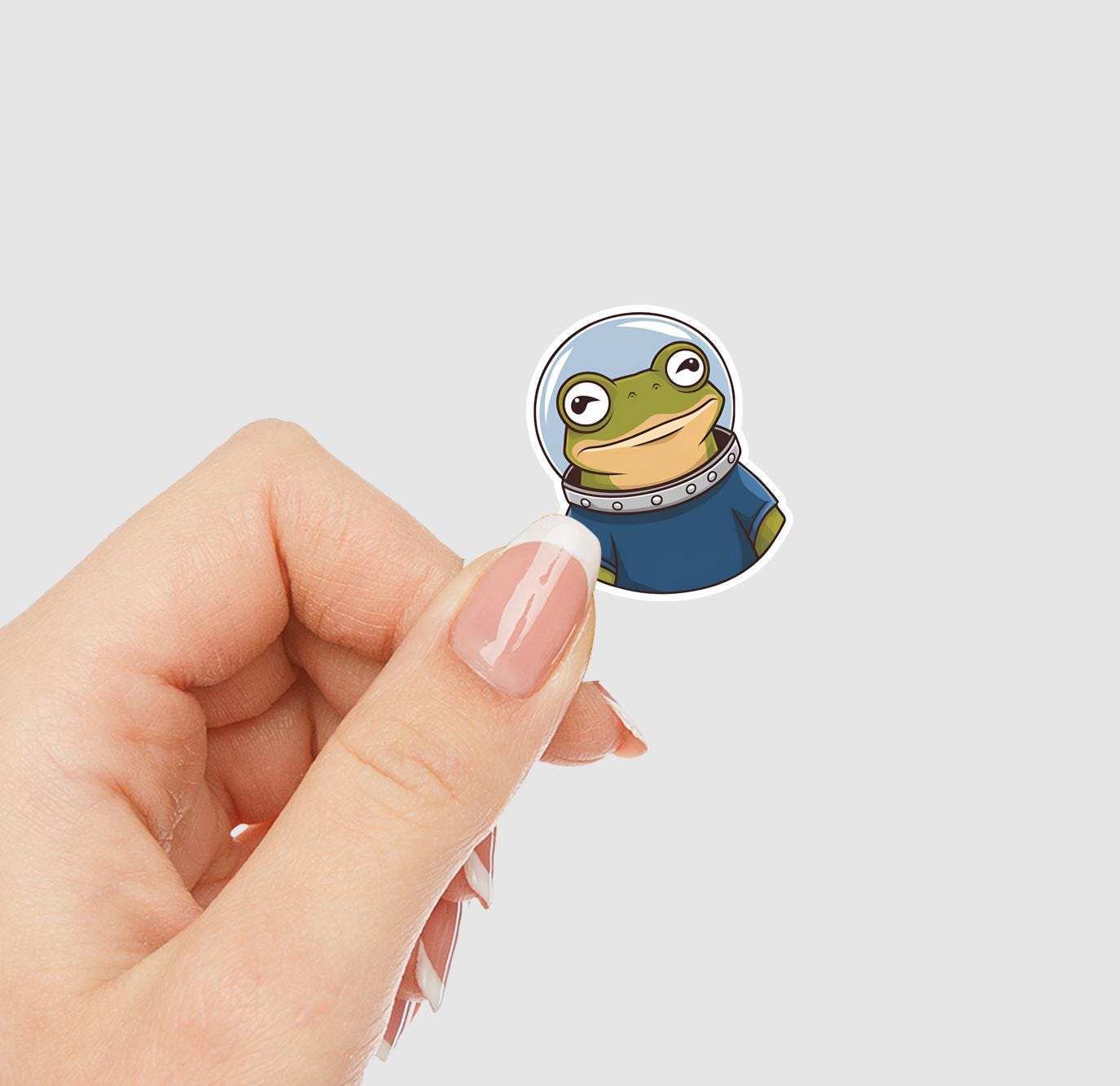 Astronaut Space Frog Vinyl Sticker
