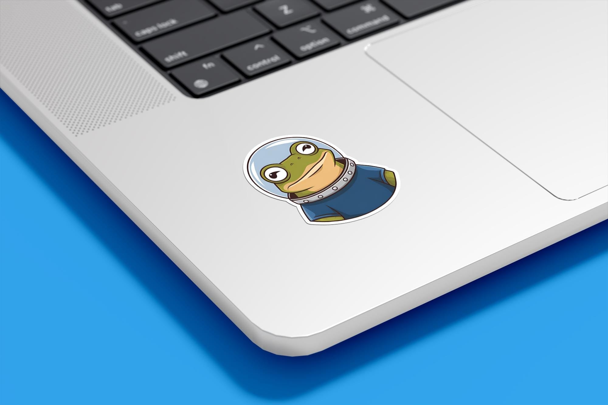 Astronaut Space Frog Vinyl Sticker