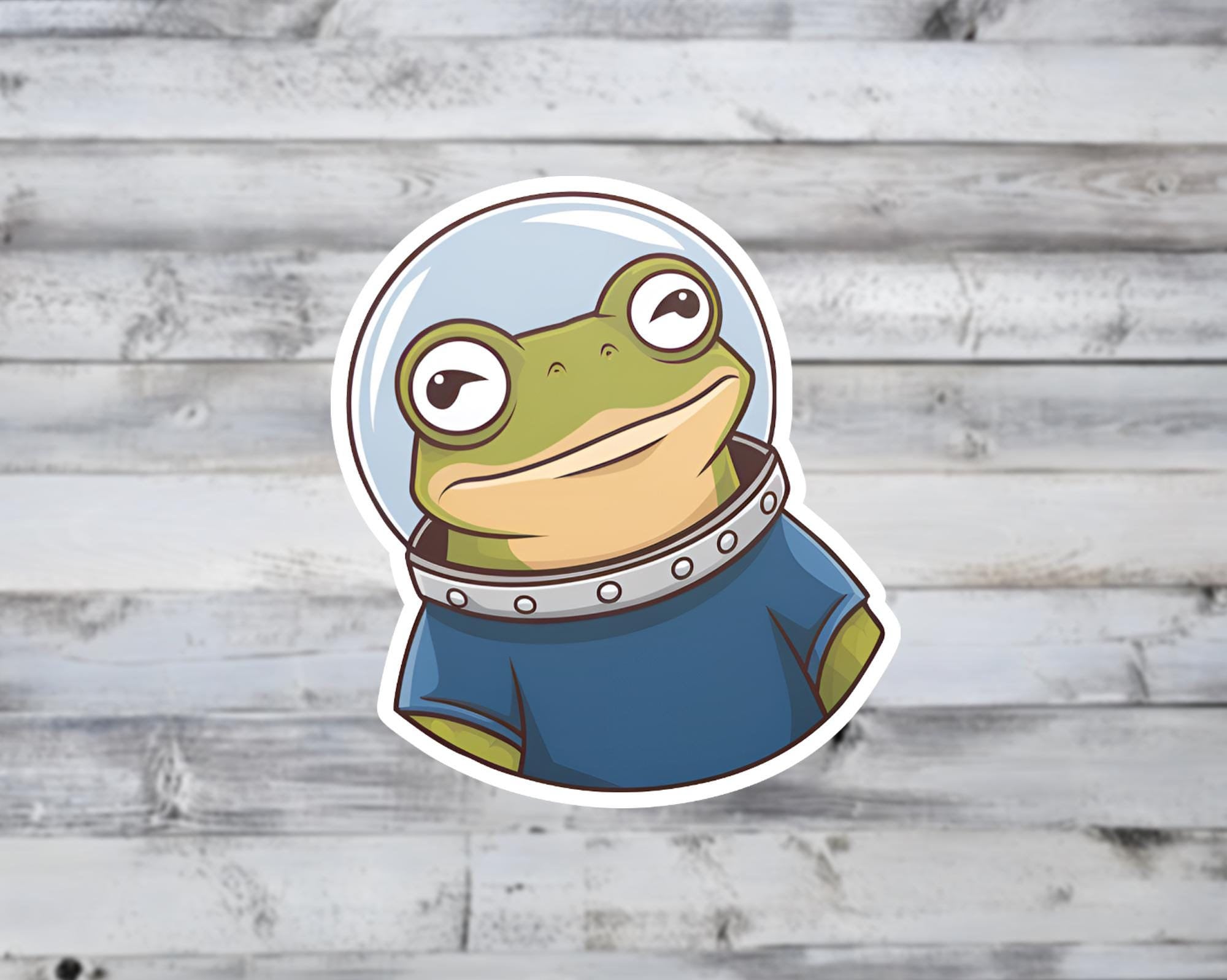 Astronaut Space Frog Vinyl Sticker