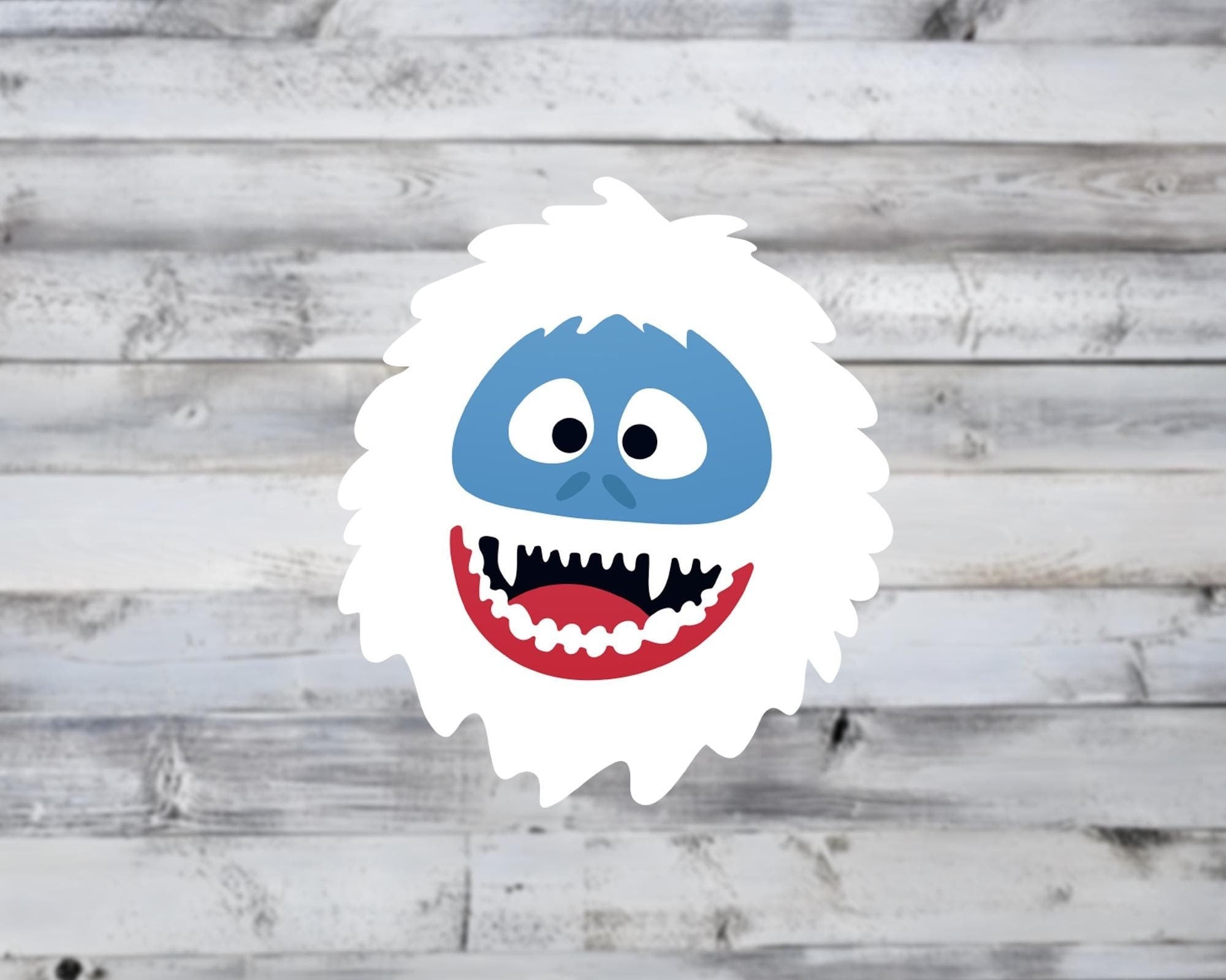 Abominable Snowman Yeti Vinyl Sticker